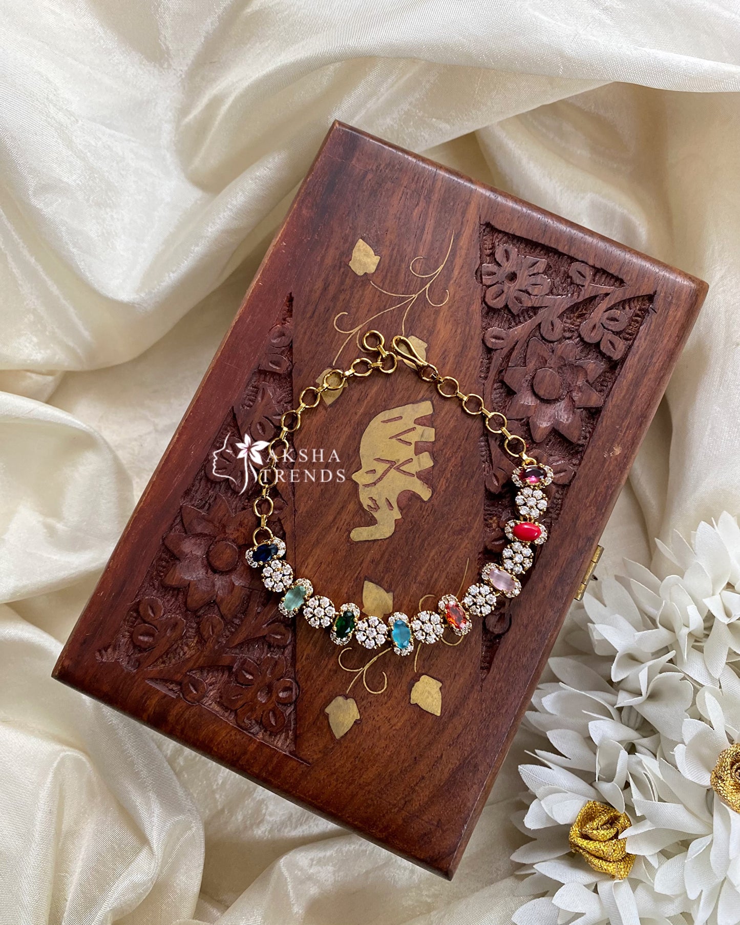 Rangoli diamond bracelet Aksha Trends