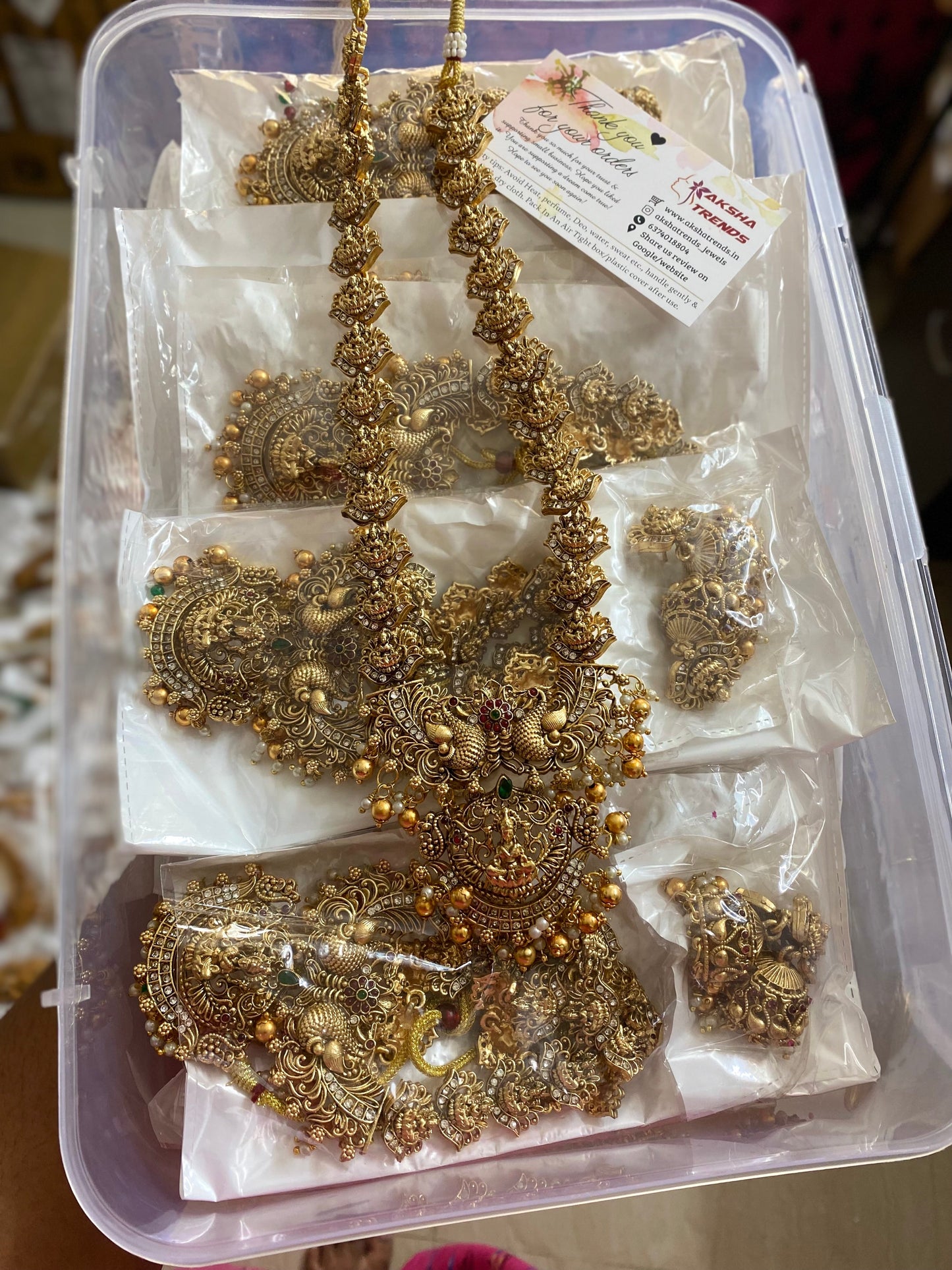 Nagas Temple Haram -Gold bead Aksha Trends