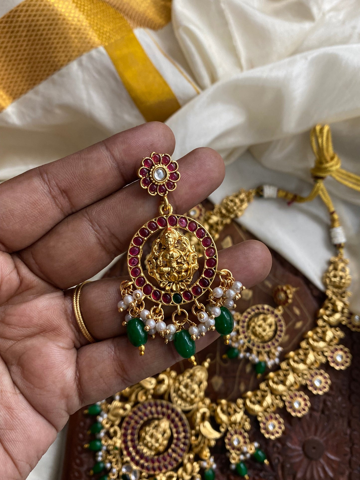 Nagasi Bridal short haram -Green Aksha Trends