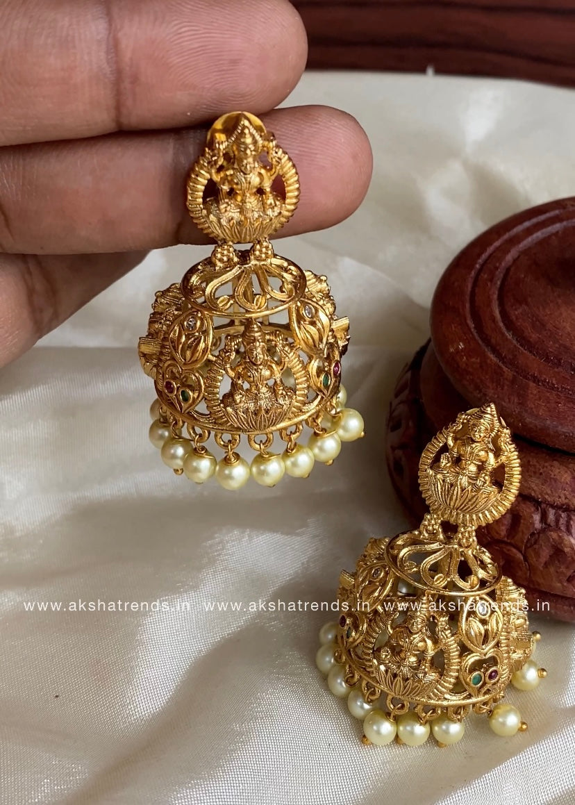Temple bridal jhumkas