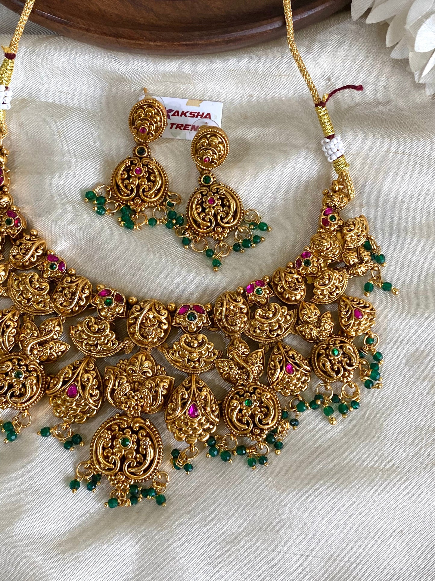 Grand bridal necklace Aksha Trends