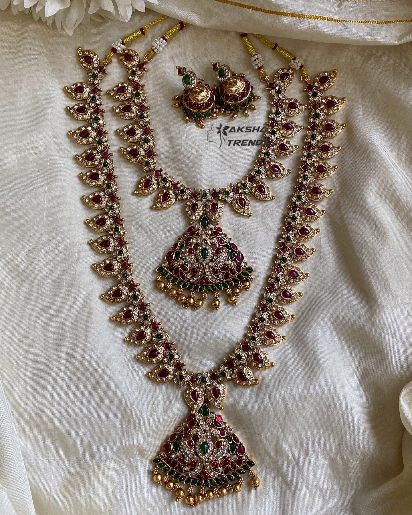Chettinad Manga stone bridal Aksha Trends