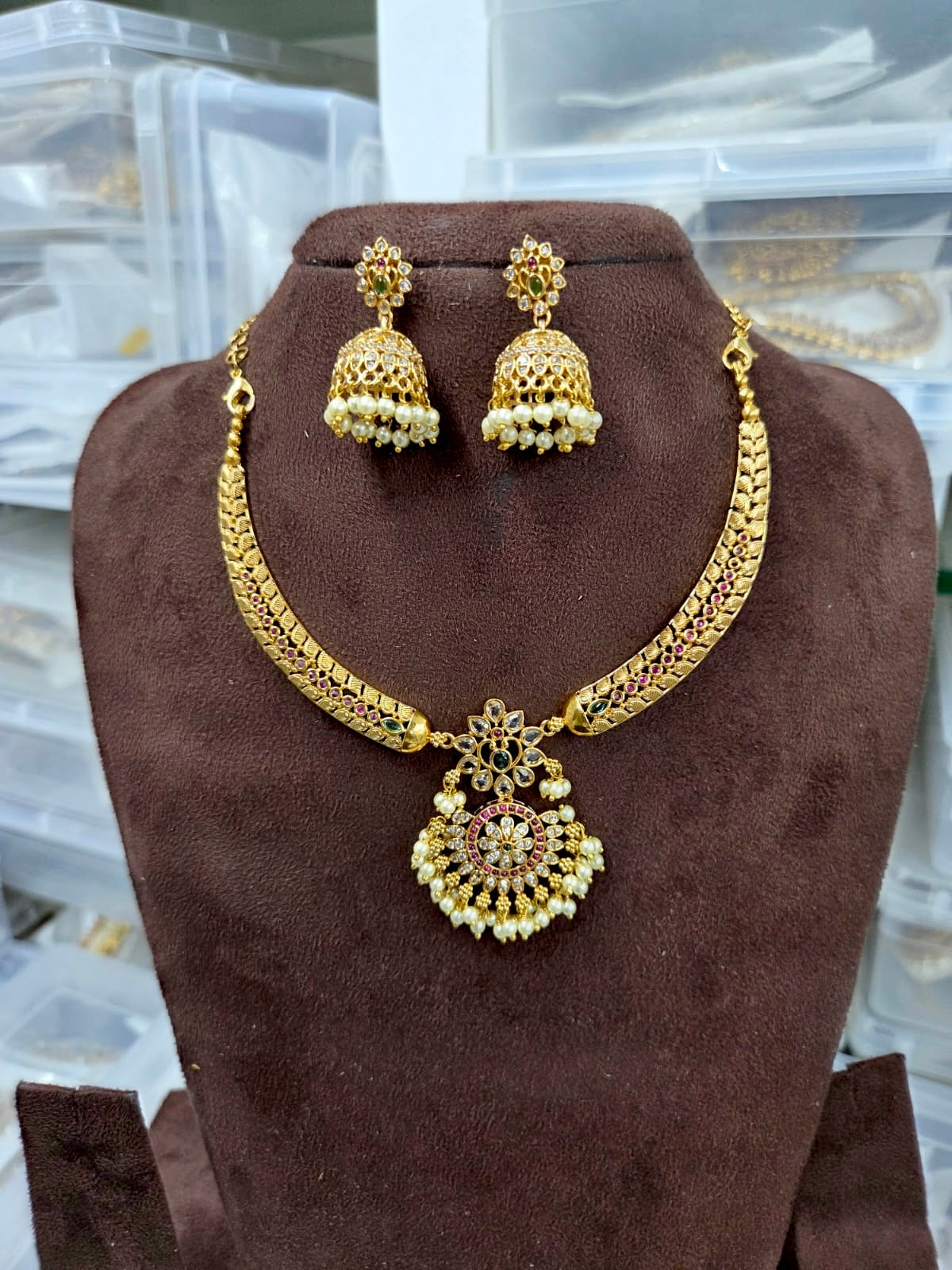 Hasli diamond Necklace Aksha Trends
