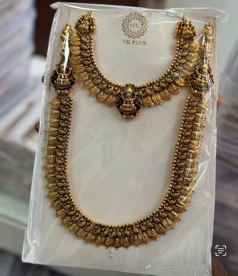 Golden Lakshmi bridal combo Aksha Trends