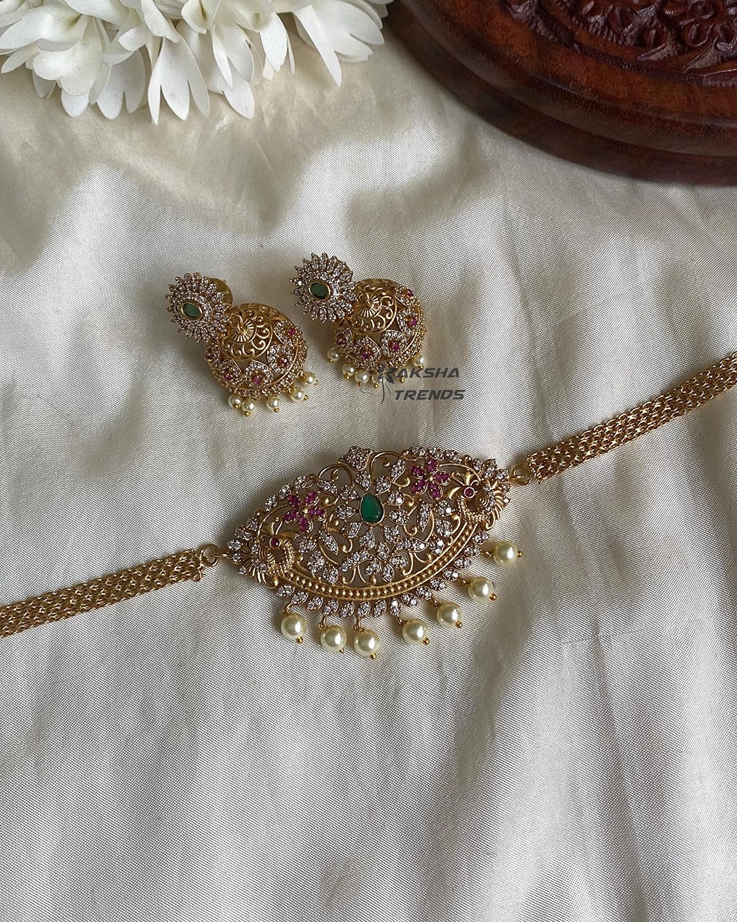 Kriya Diamond choker Aksha Trends