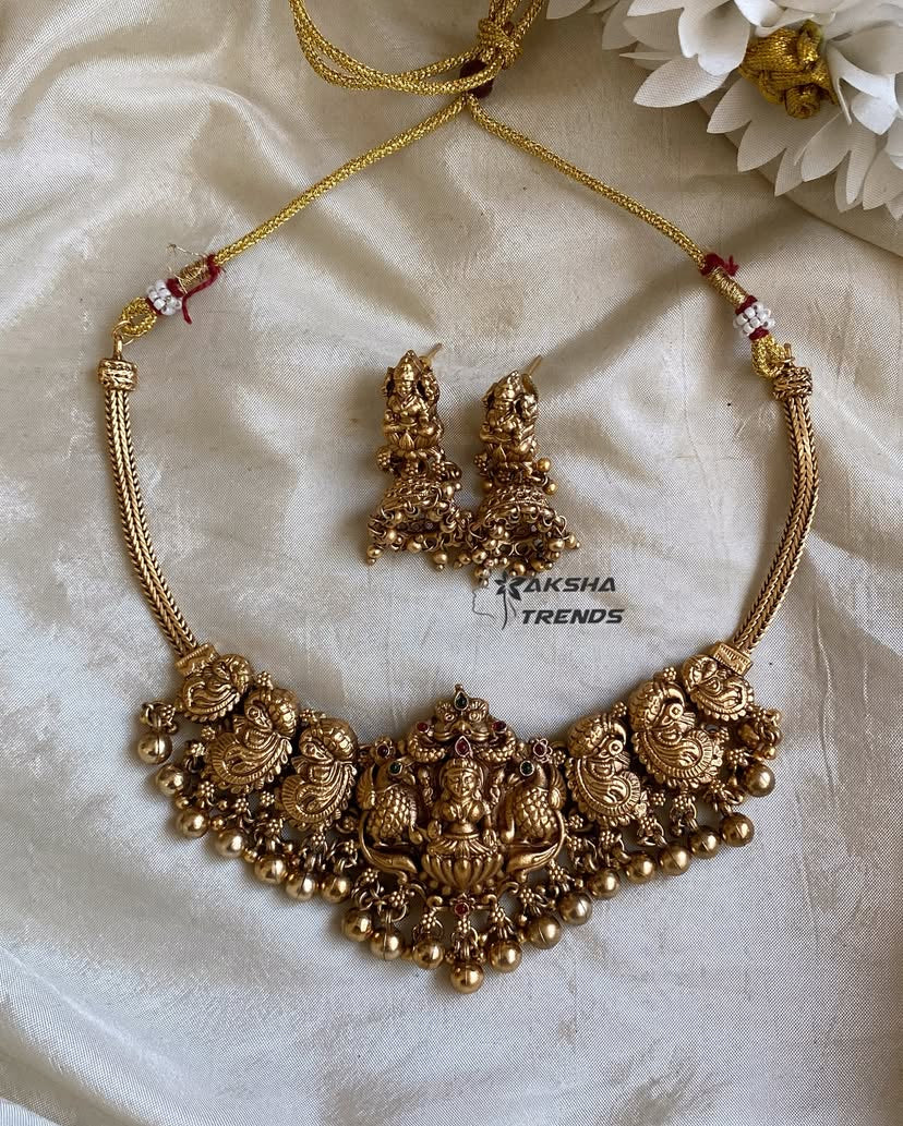 Nagas bridal choker -Gold Aksha Trends