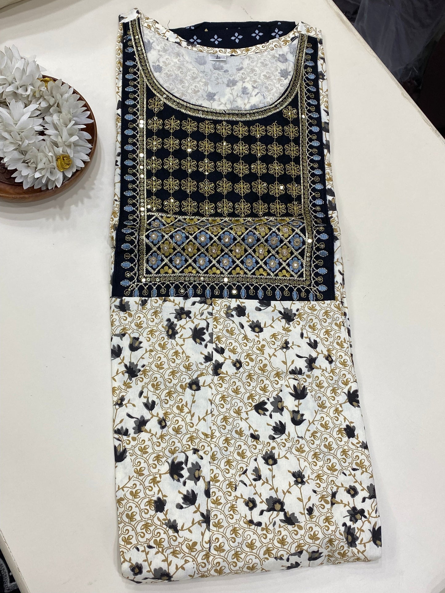 Cotton Anarkali flair Kurti Aksha Trends