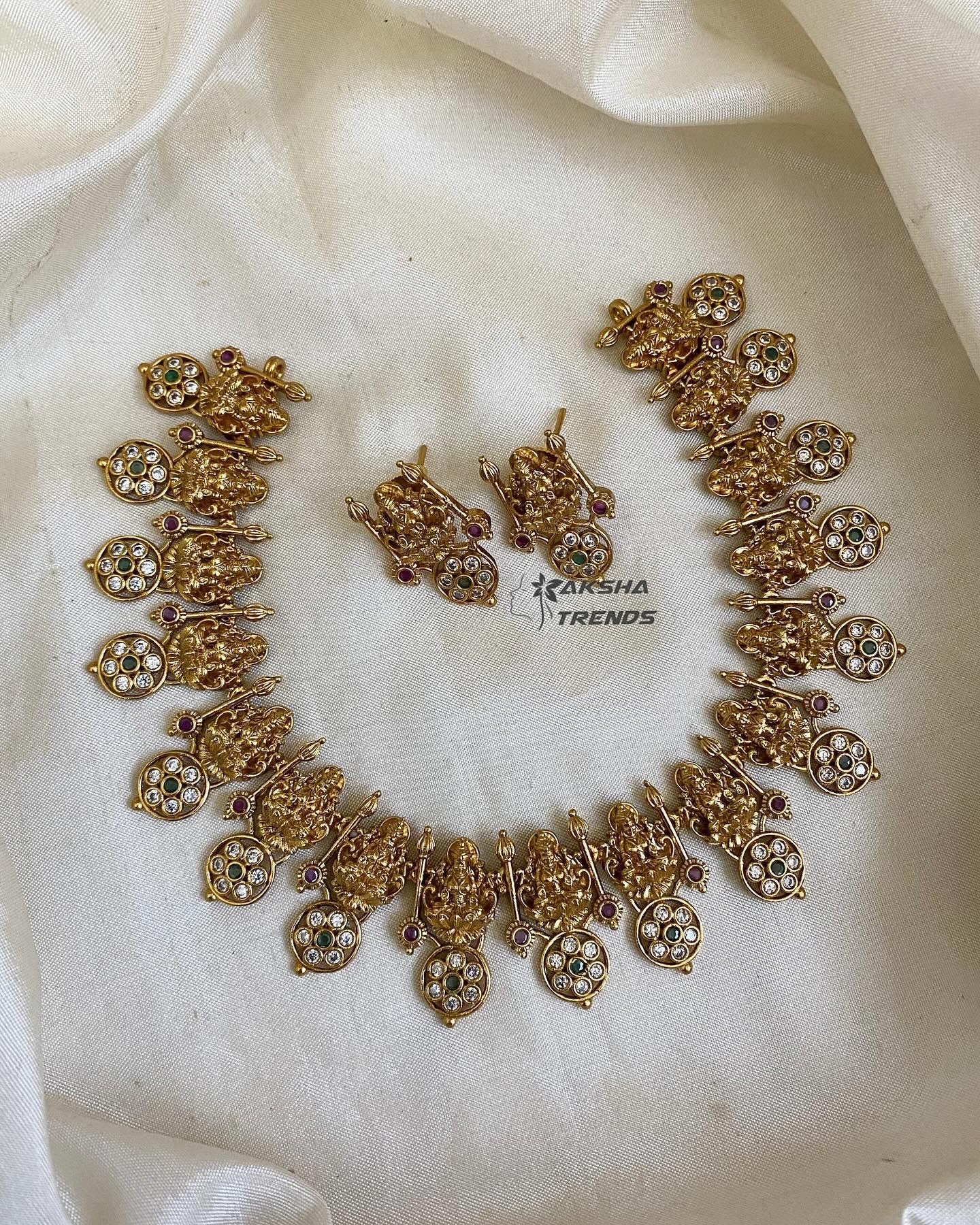 Venpa Bridal stone Necklace Aksha Trends
