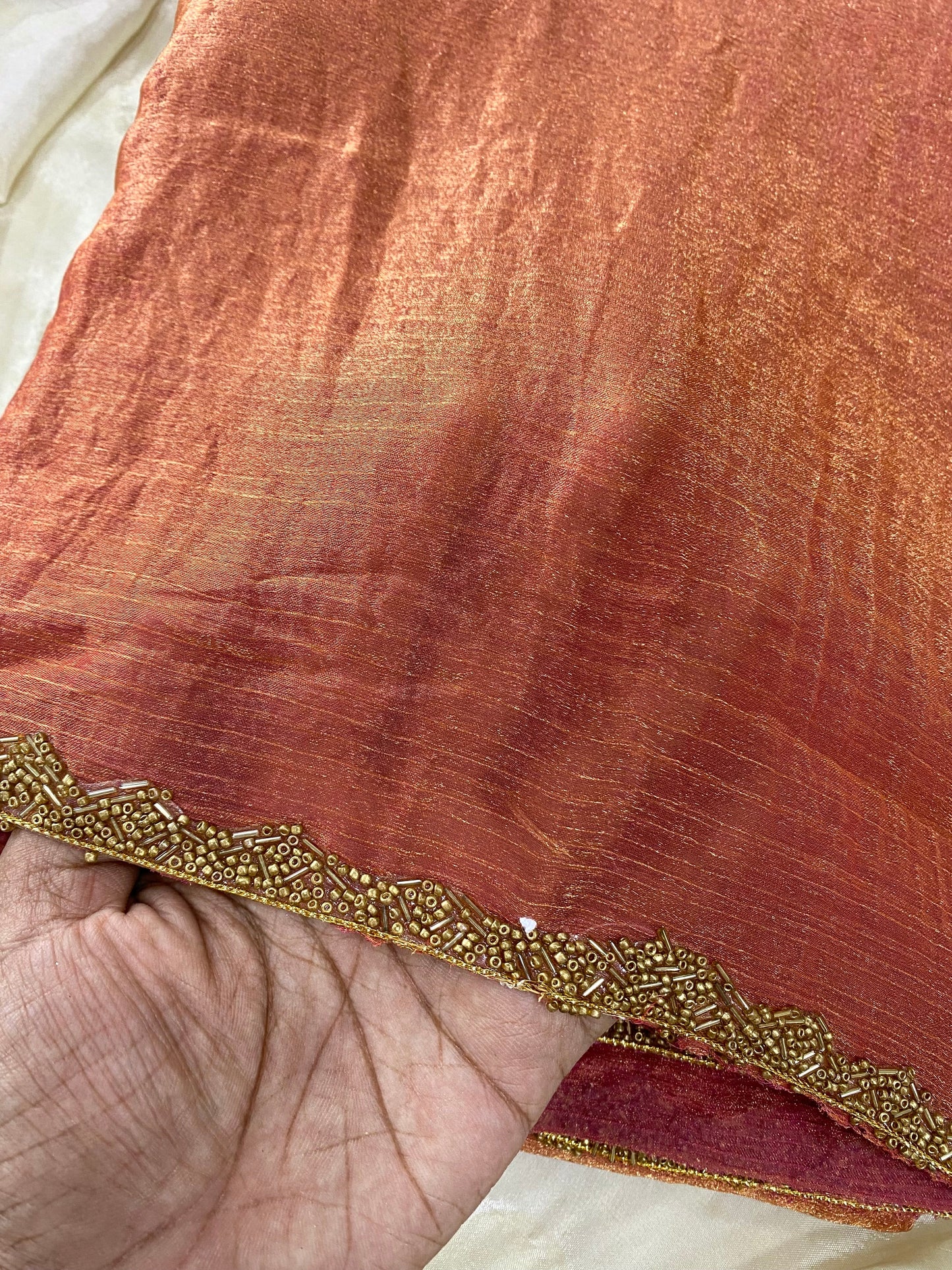 Space Silk -Orange copper Aksha Trends