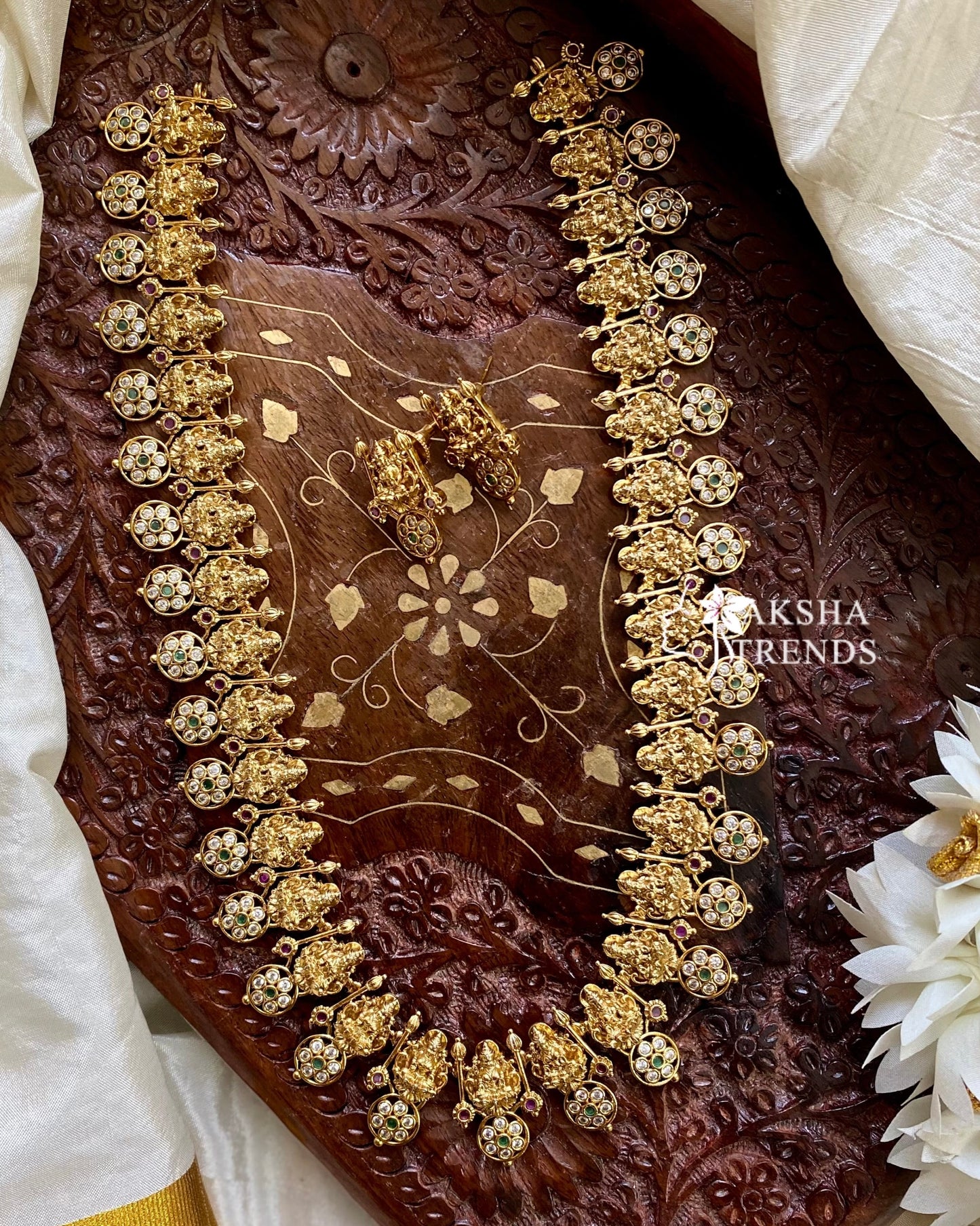 Venpa Bridal stone haram Aksha Trends