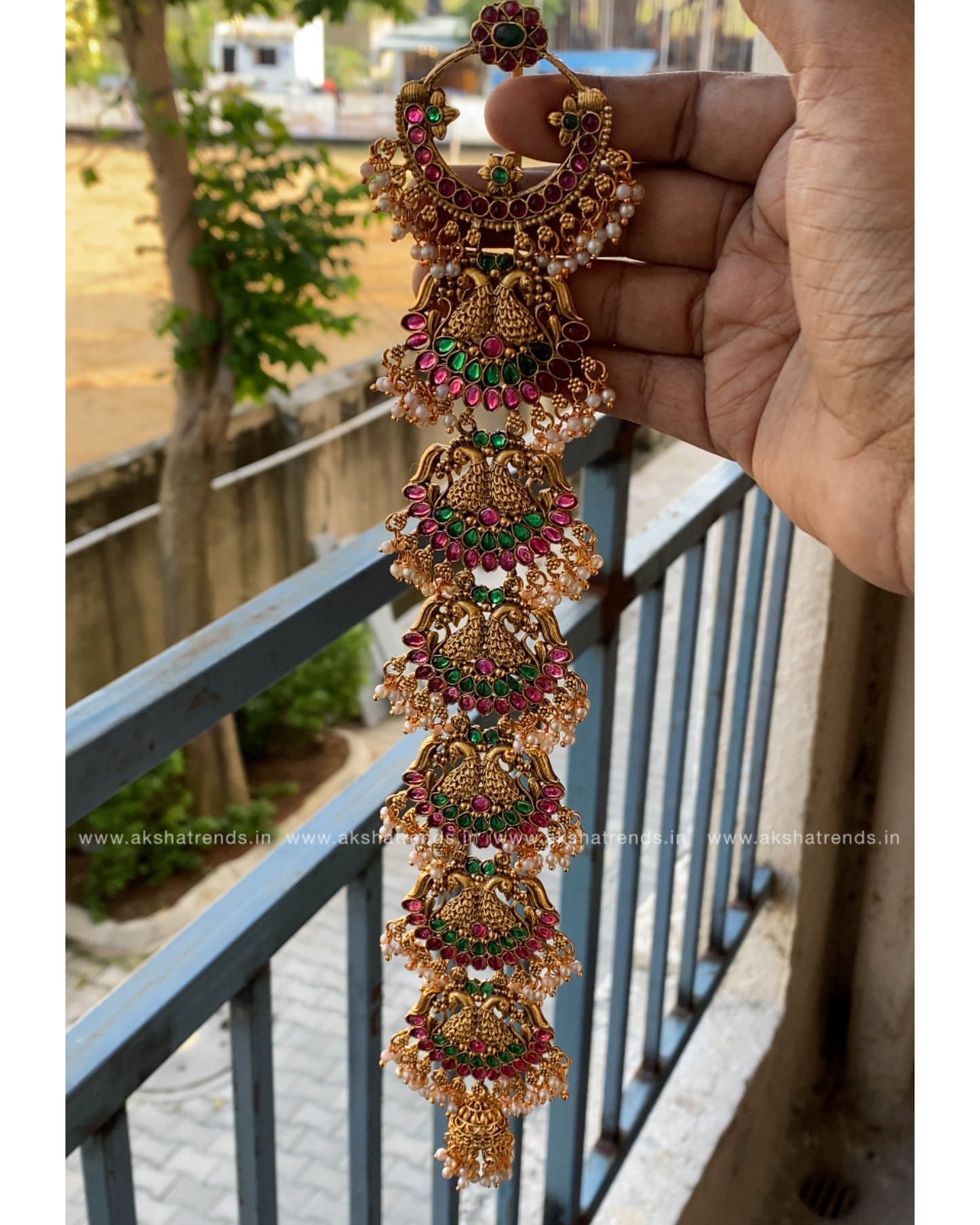 Jadai billa peacock kemp -short Aksha Trends