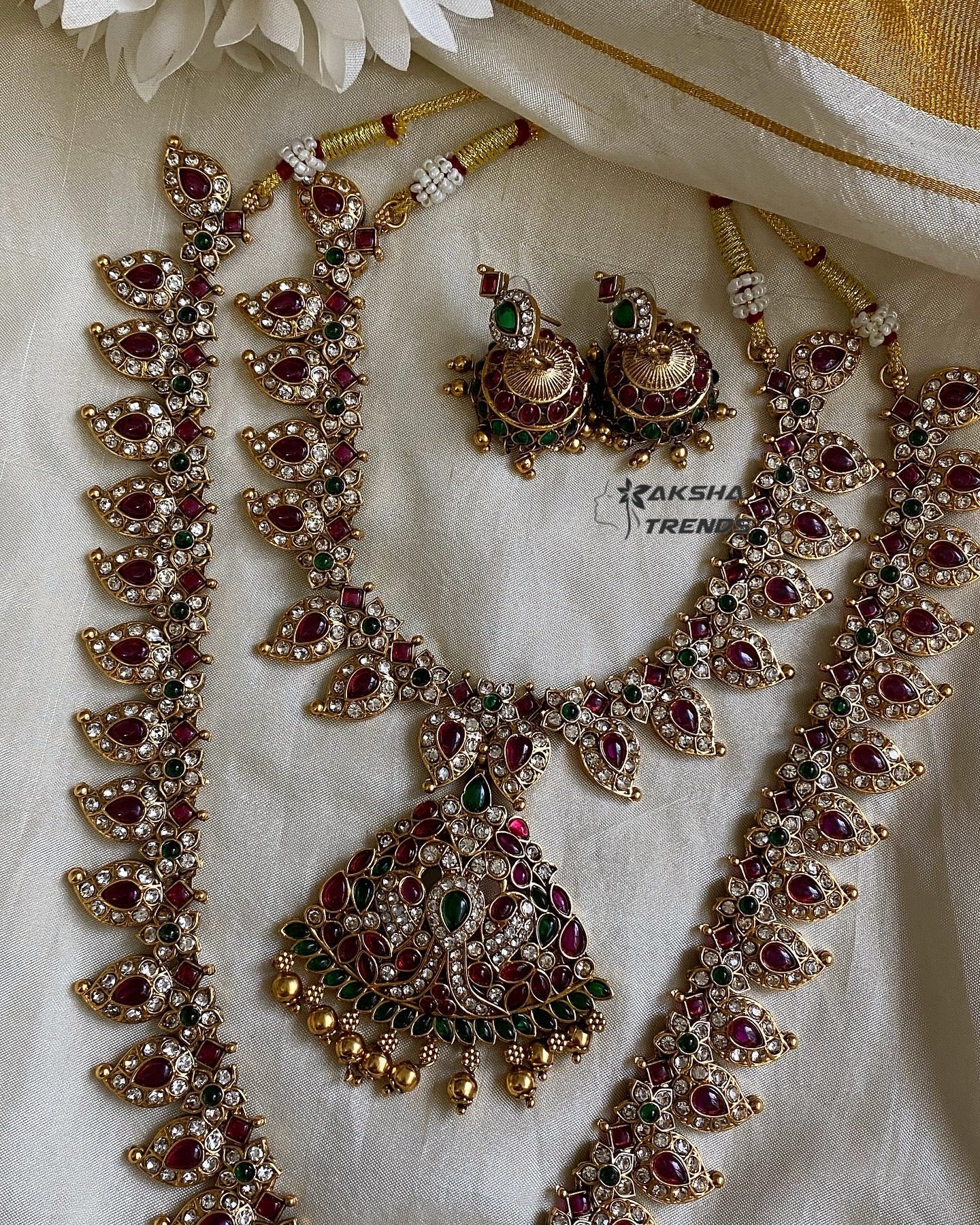 Chettinad Manga stone bridal Aksha Trends