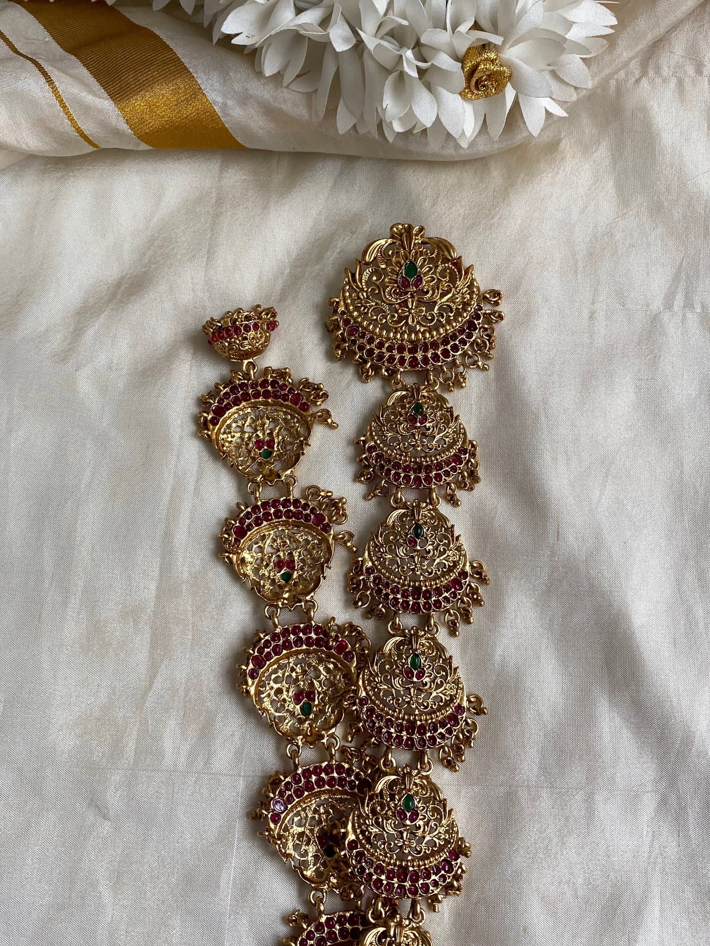 Floral Bridal Jadai billa -long Aksha Trends