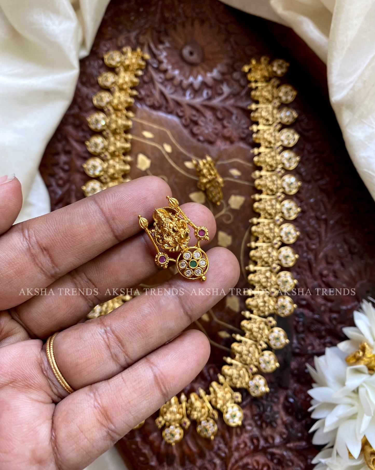 Venpa Bridal stone haram Aksha Trends
