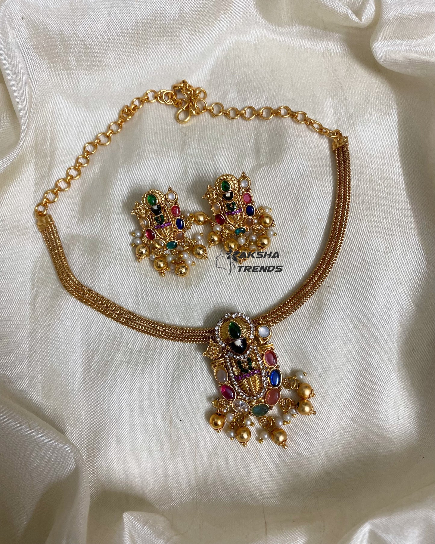 Tirupati Balaji attigai choker Aksha Trends