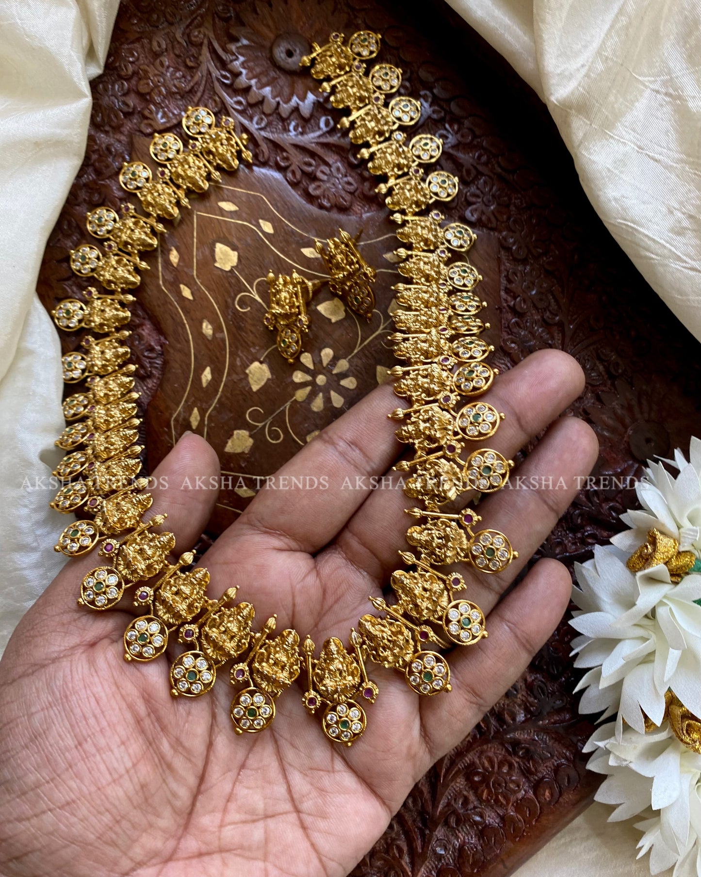 Venpa Bridal stone haram Aksha Trends