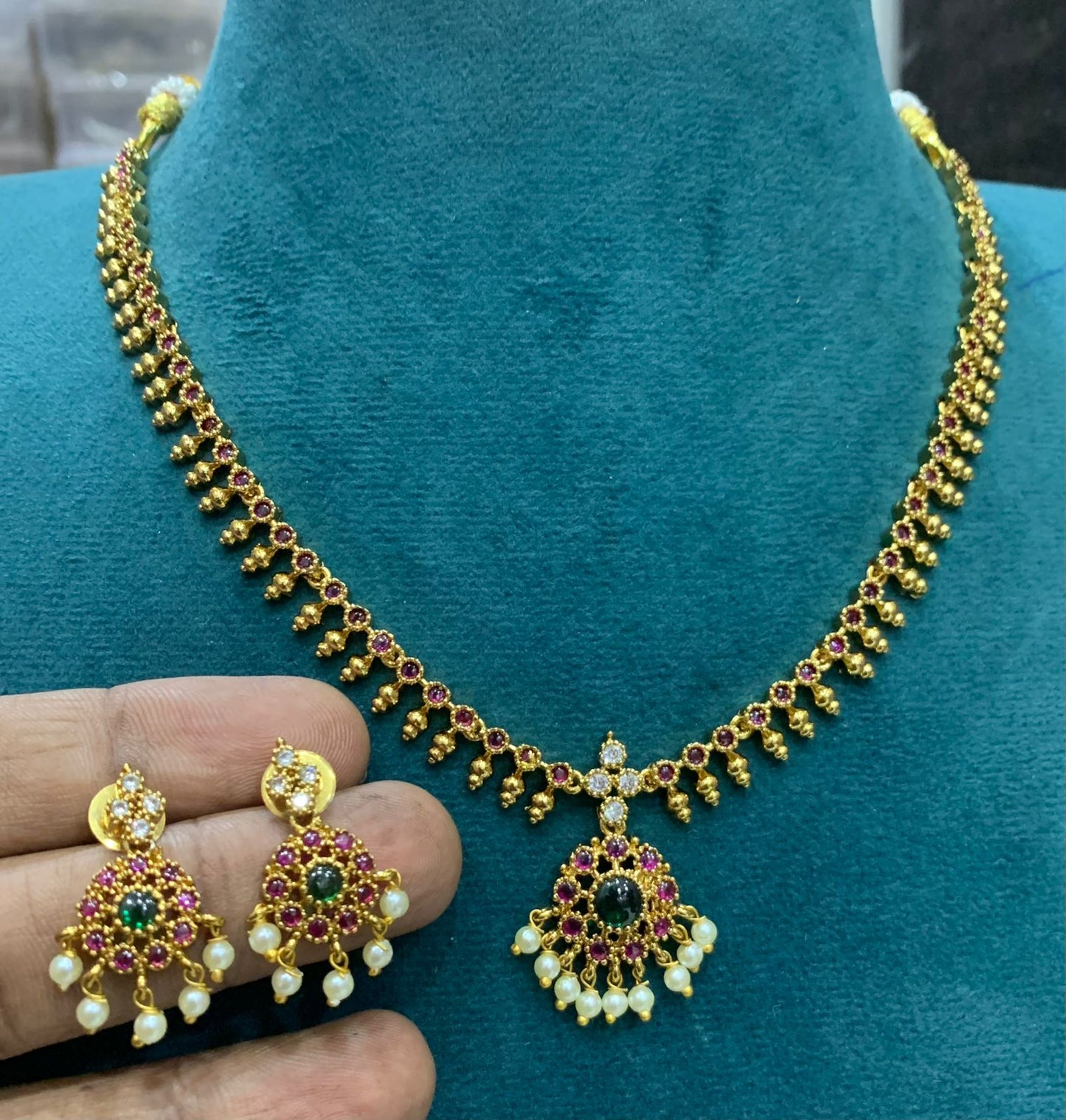 Chettinad Kemp Attigai -white mix Aksha Trends