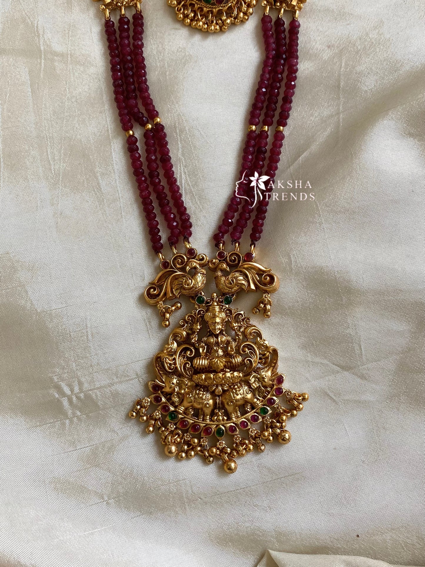 Lakshmi bead haram -Ruby