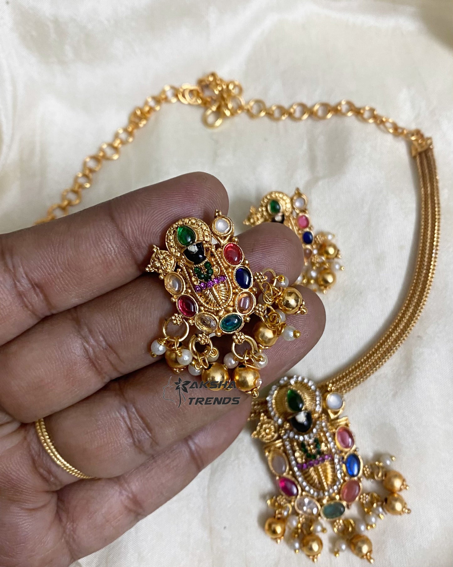 Tirupati Balaji attigai choker Aksha Trends