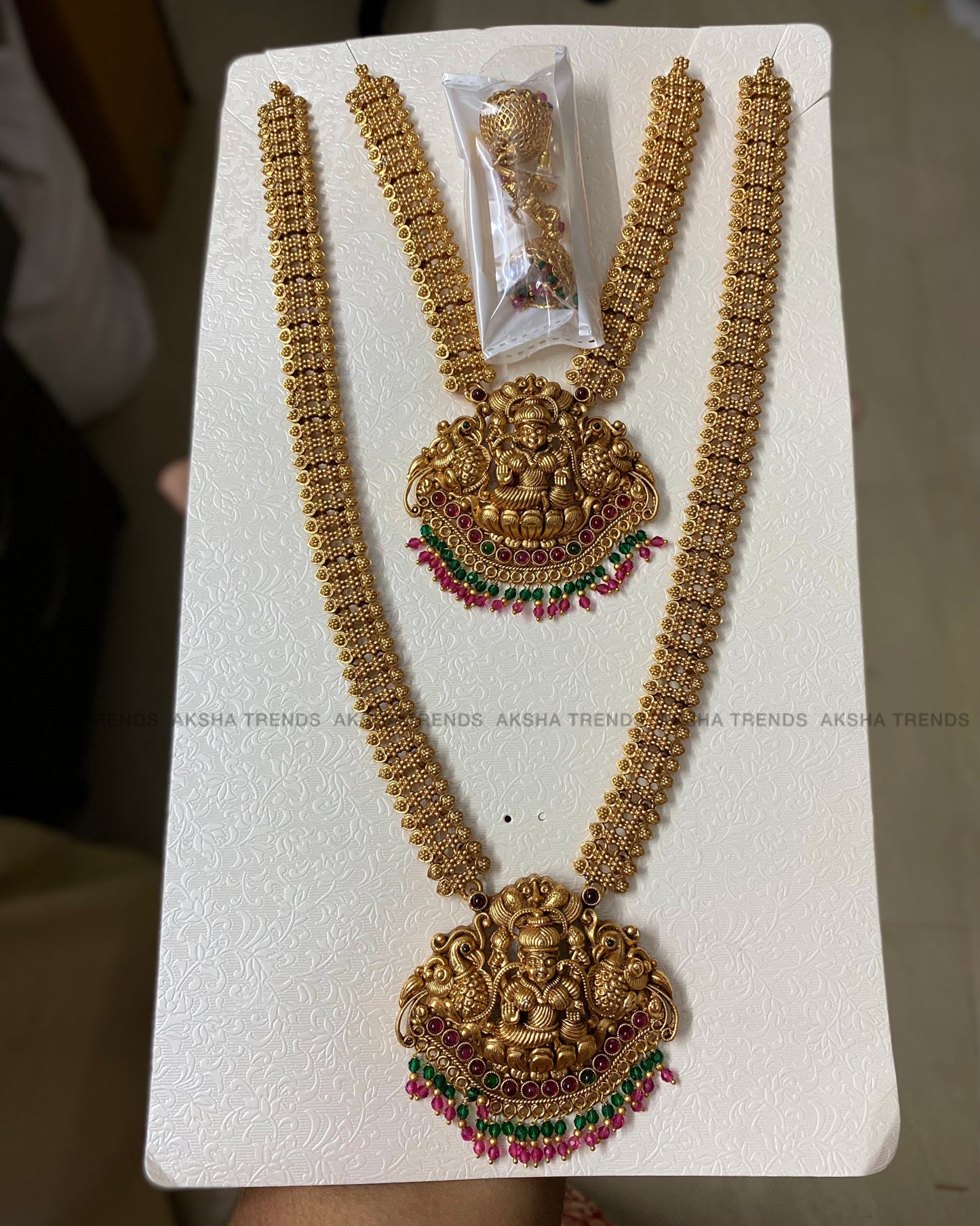 Grand Lakshmi pendant combo Aksha Trends