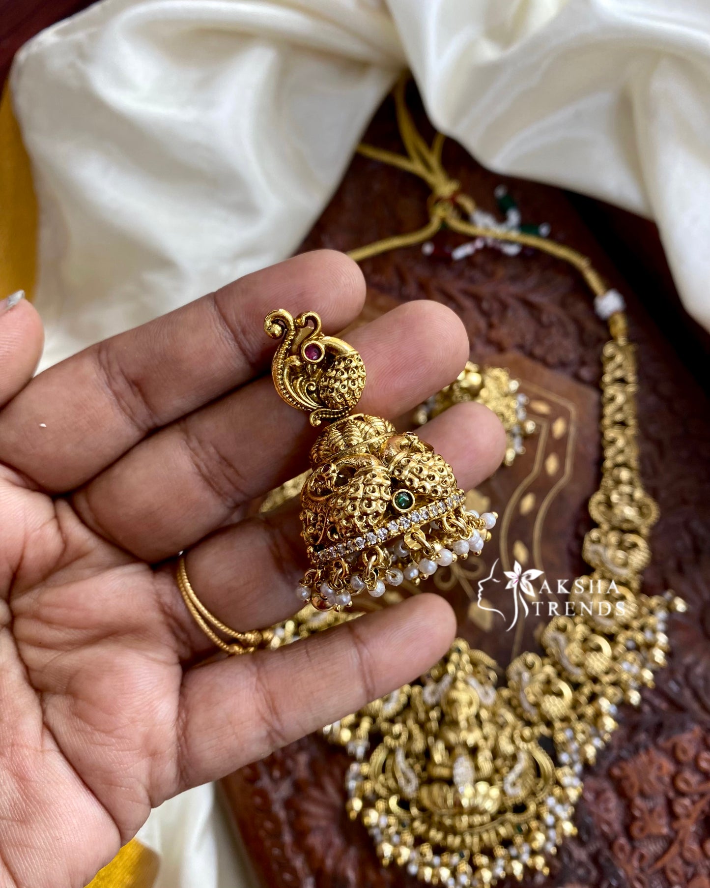 Nagasi Bridal Necklace -Gold Aksha Trends