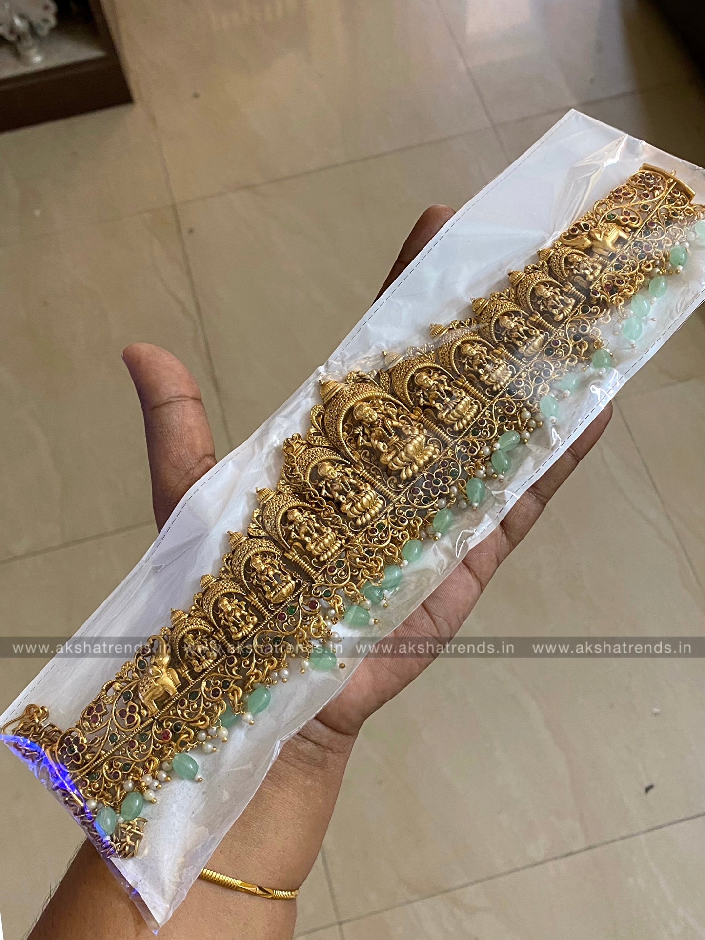 Nagas bridal Hipchain -Blue Aksha Trends