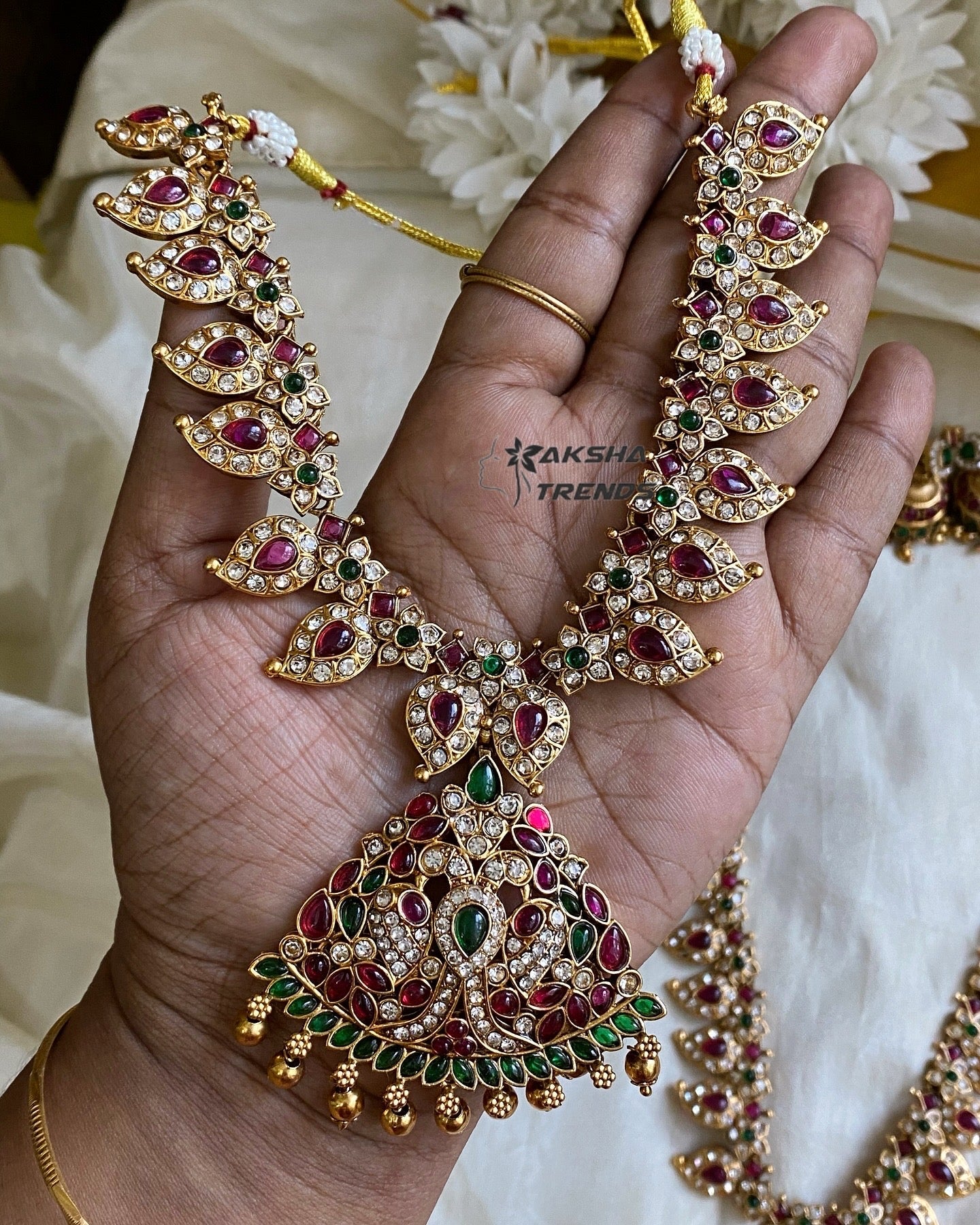 Chettinad Manga stone bridal Aksha Trends