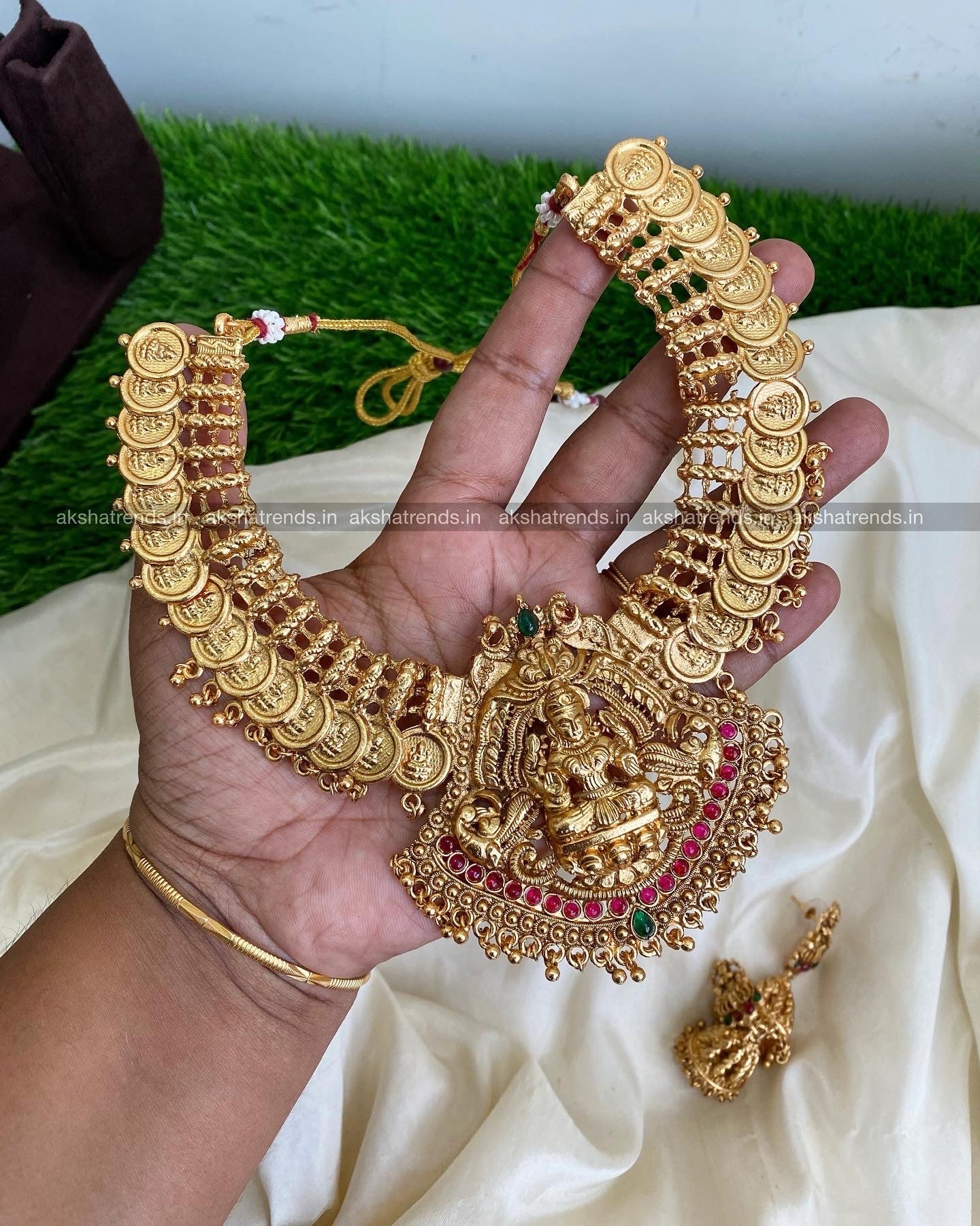 Bridal lakshmi necklace Aksha Trends