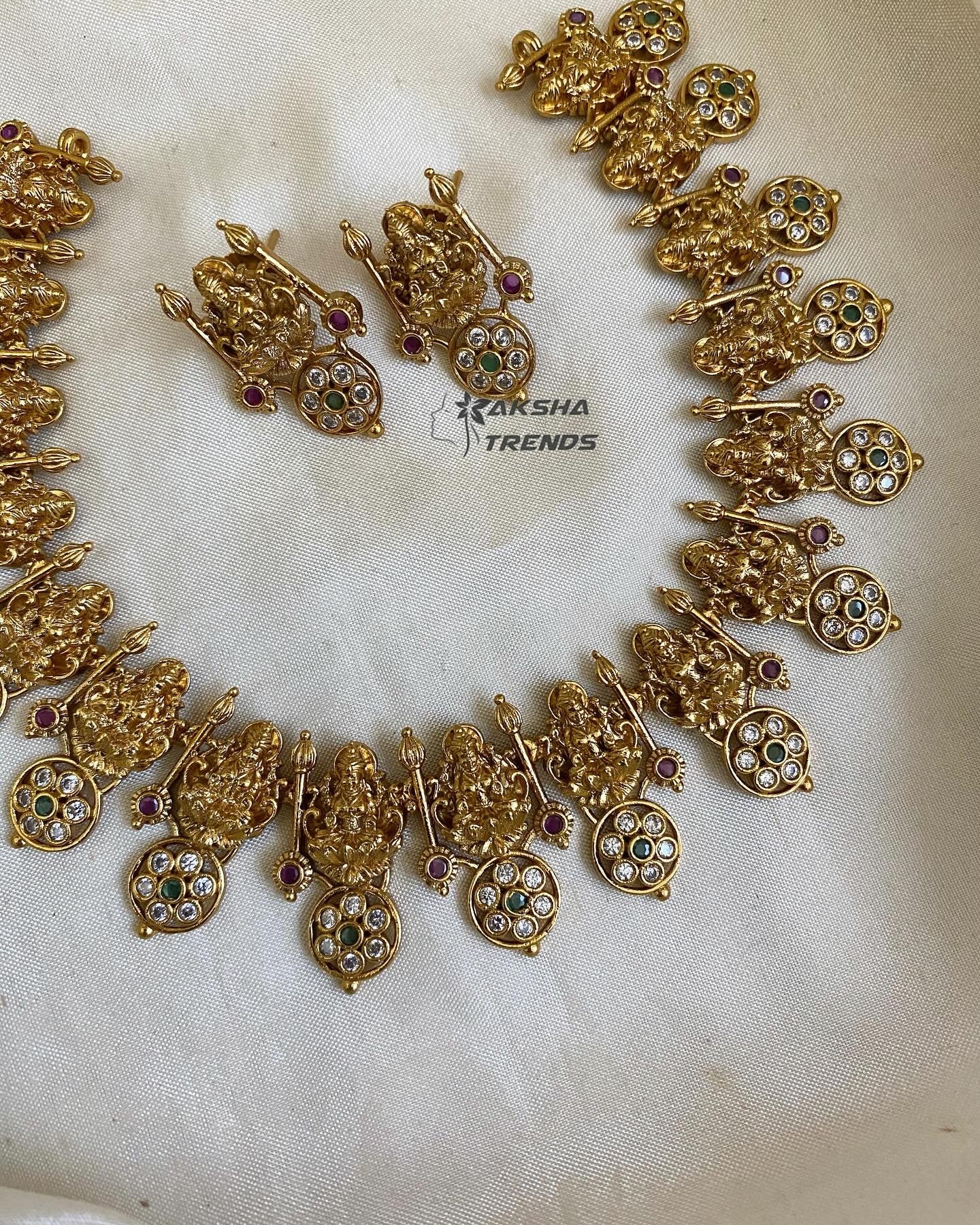 Venpa Bridal stone Necklace Aksha Trends