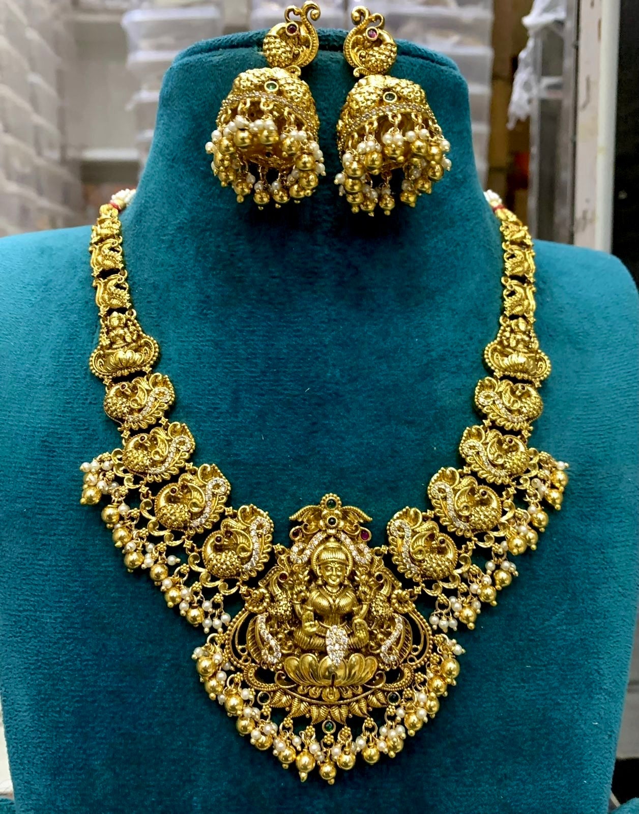 Nagasi Bridal Necklace -Gold Aksha Trends