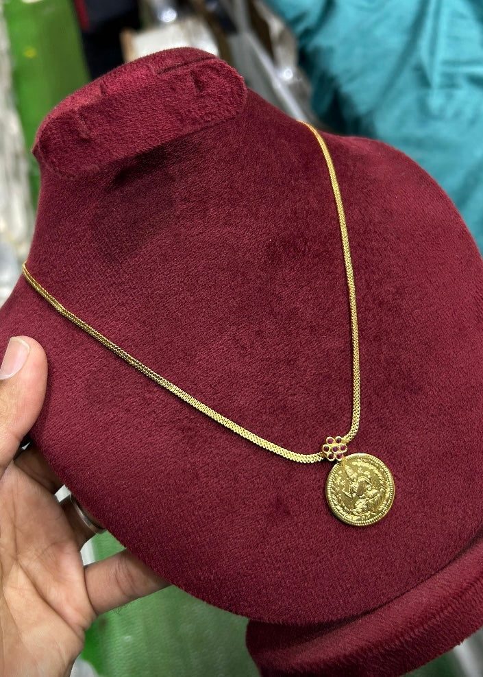 Lakshmi gold coin chain Aksha Trends