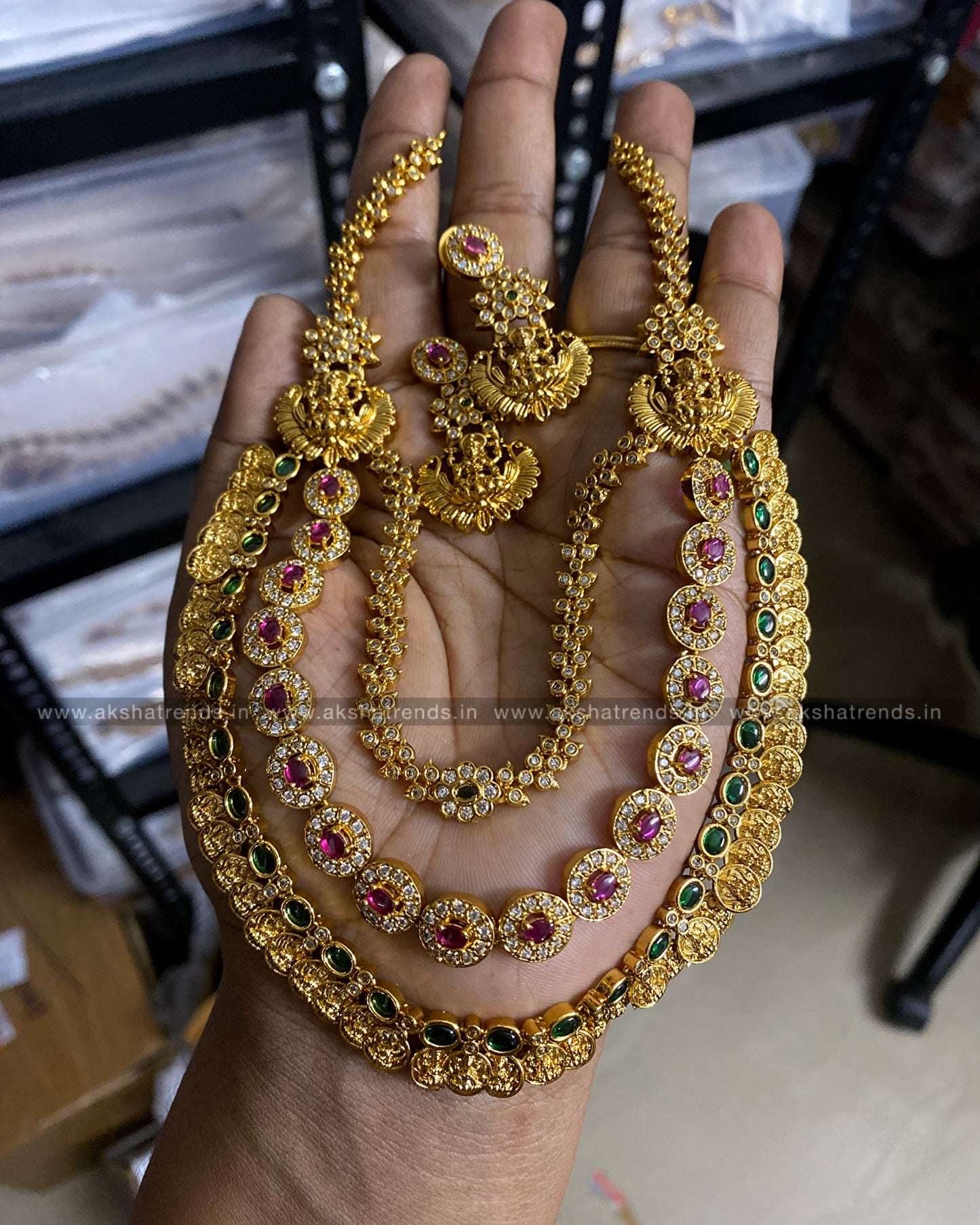 3 layer kemp bridal short haram Aksha Trends