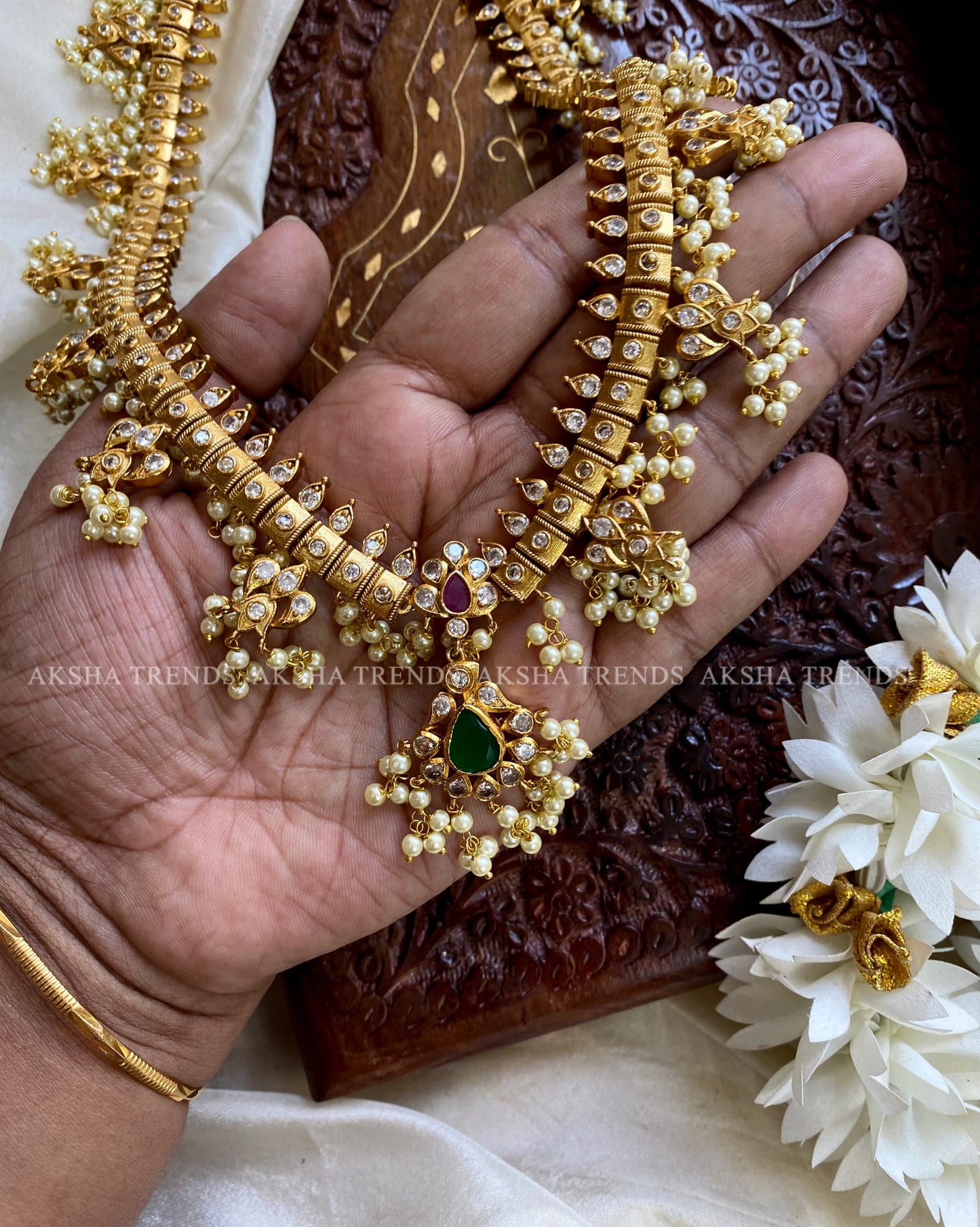 Guttapusalu bridal haram Aksha Trends