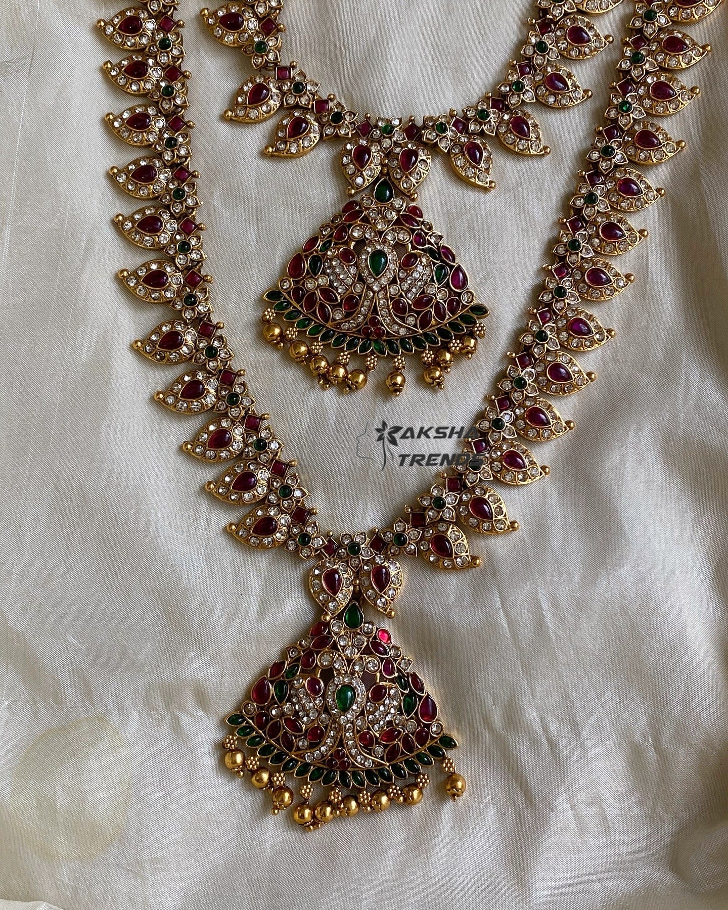 Chettinad Manga stone bridal Aksha Trends