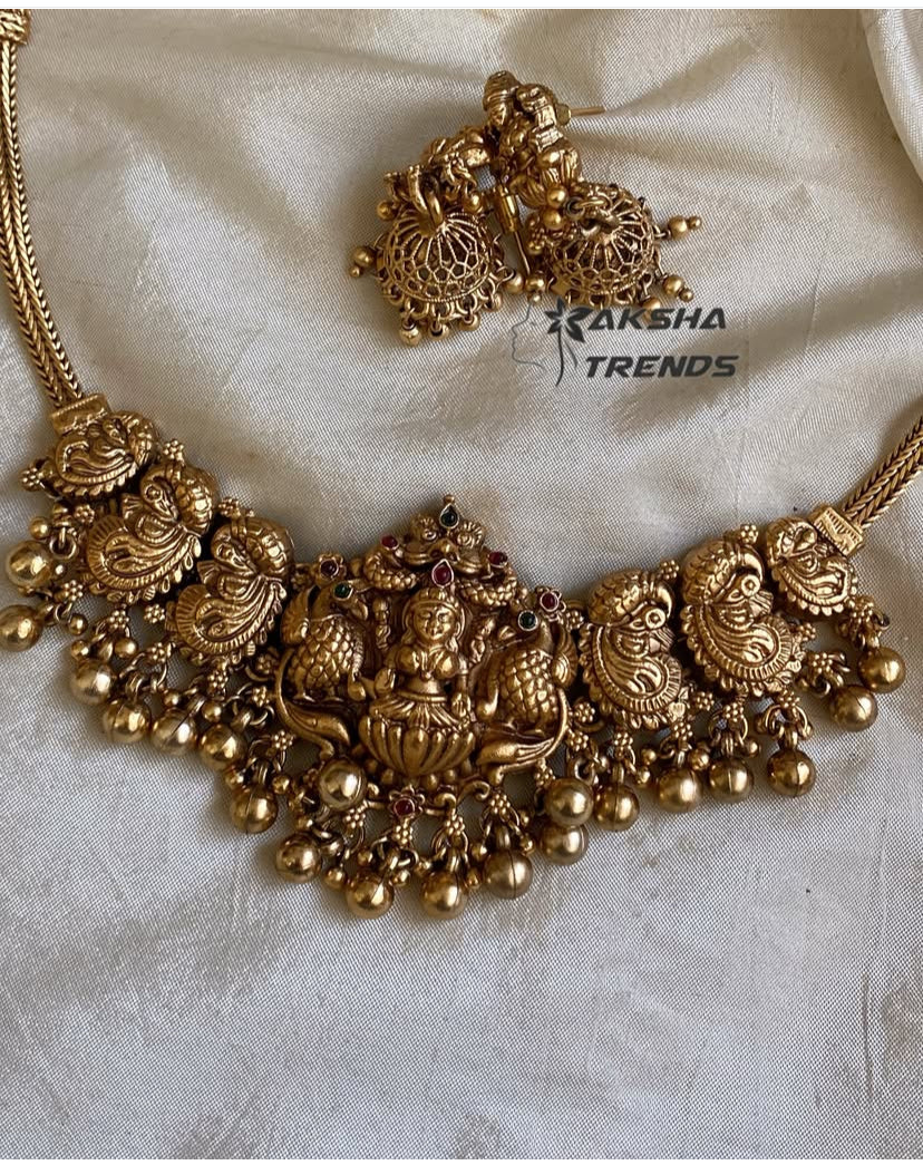Nagas bridal choker -Gold Aksha Trends