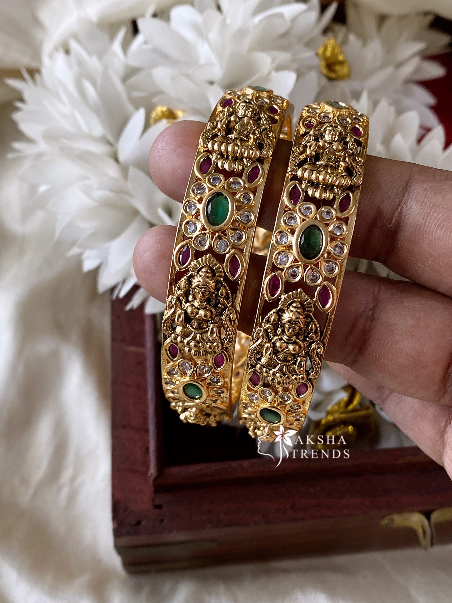 Premium bridal bangles (2pc) Aksha Trends