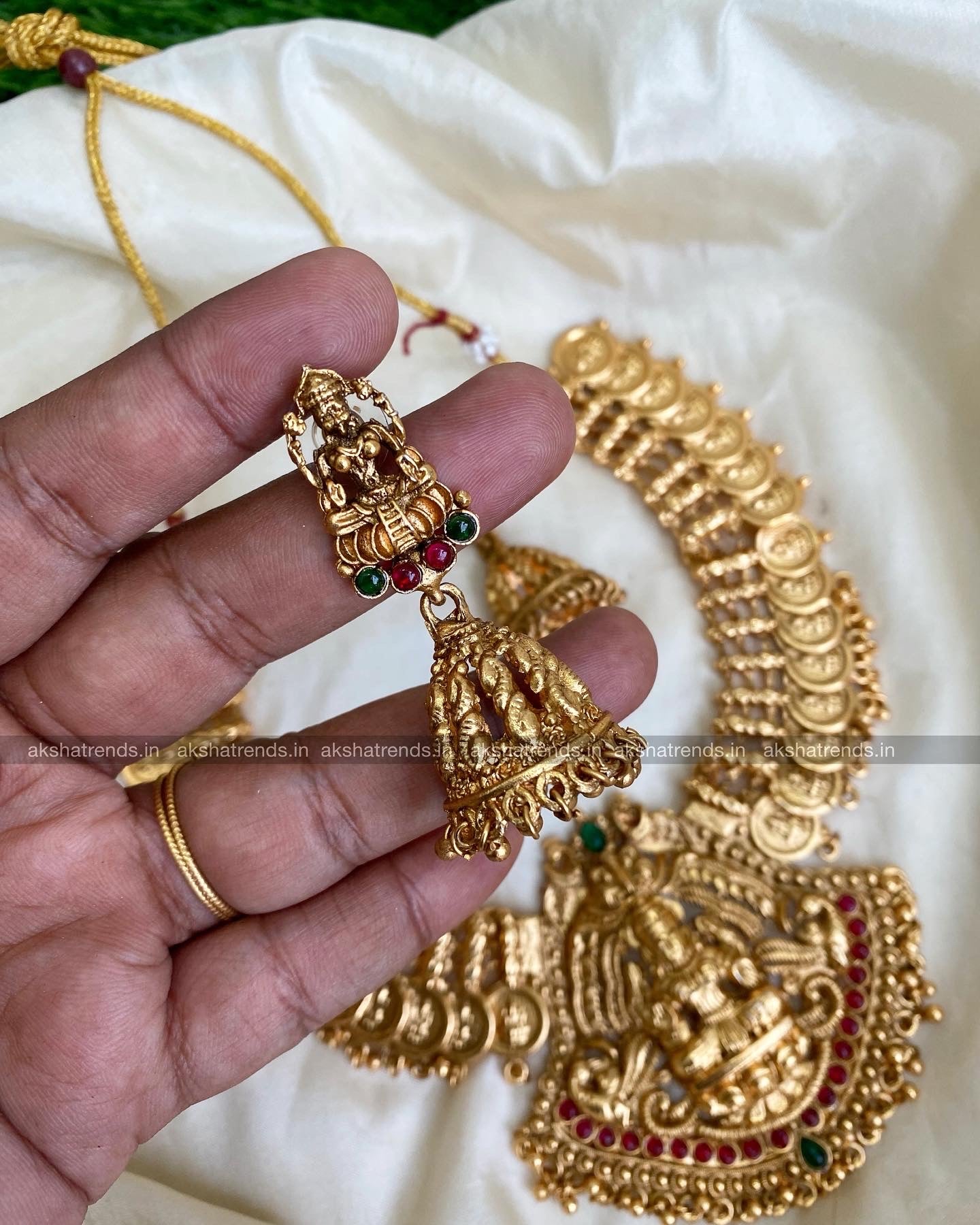 Bridal lakshmi necklace Aksha Trends