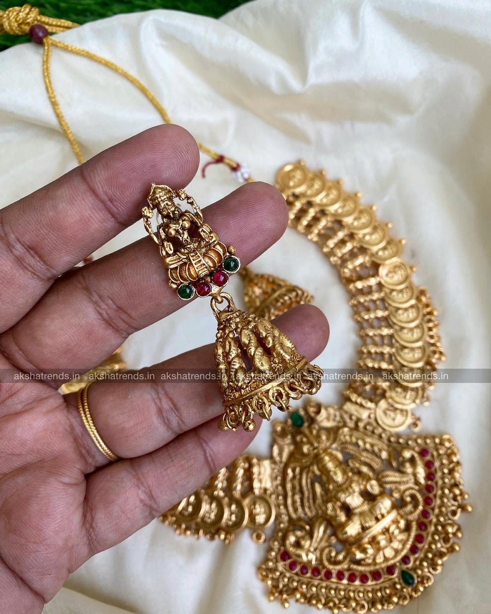 Bridal lakshmi necklace Aksha Trends