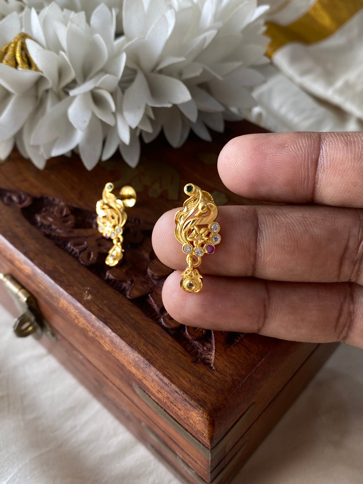 1gm gold stud -kids size Aksha Trends
