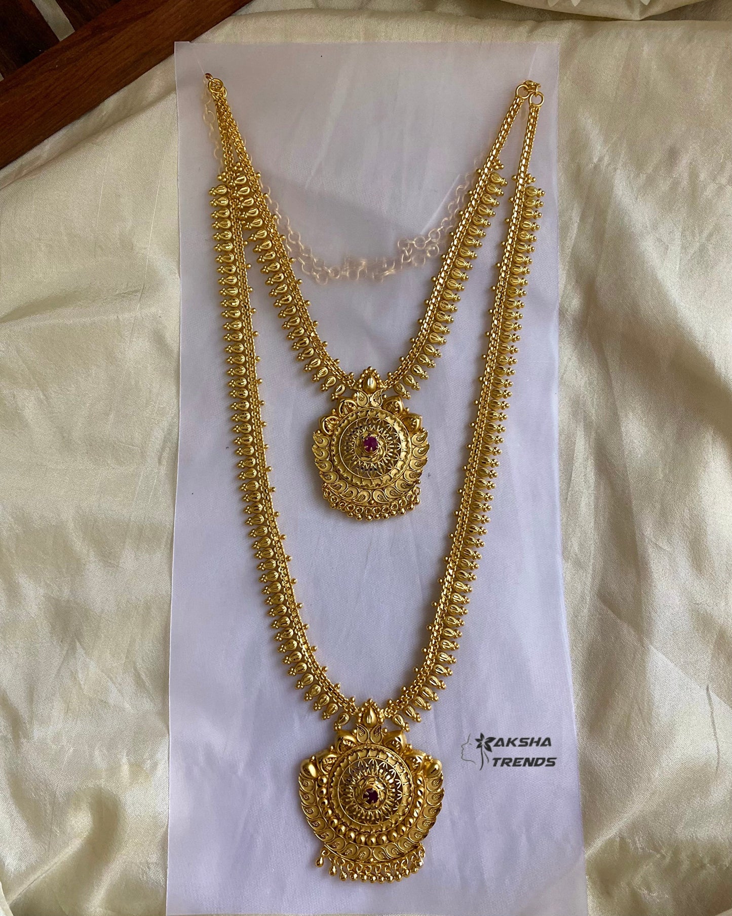 Floral chakra bridal combo Aksha Trends