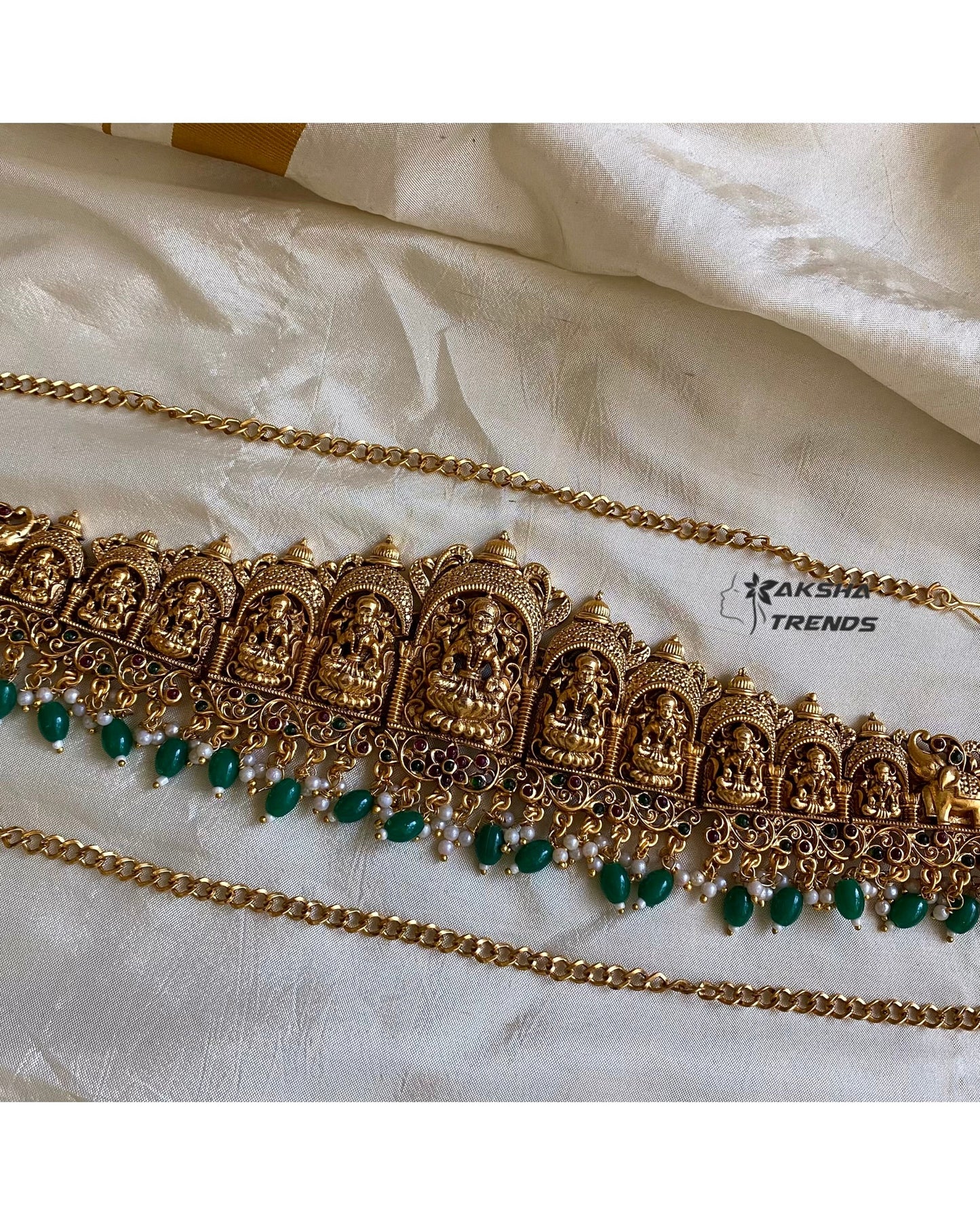 Nagas bridal Hipchain -Green Aksha Trends