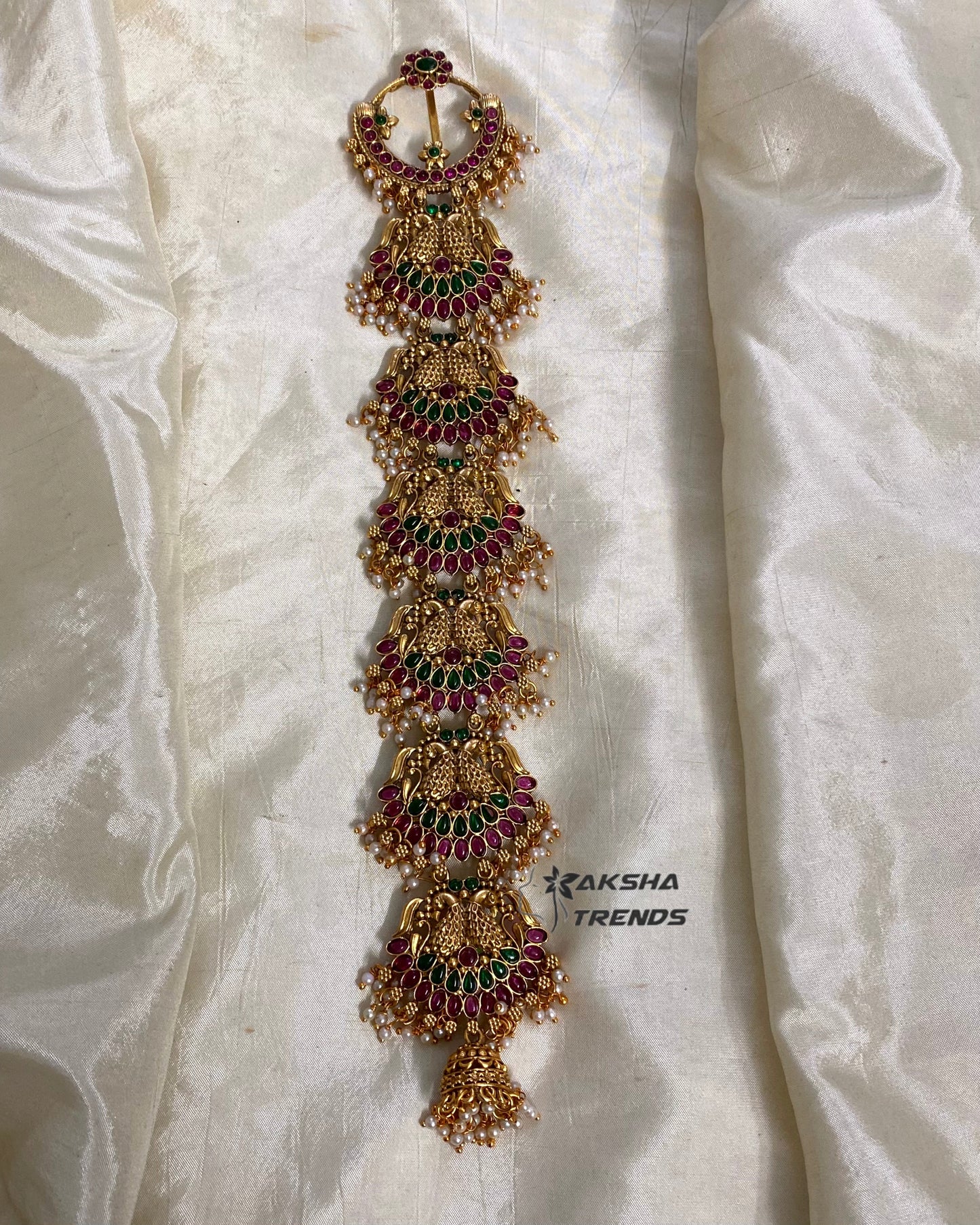 Jadai billa peacock kemp -short Aksha Trends