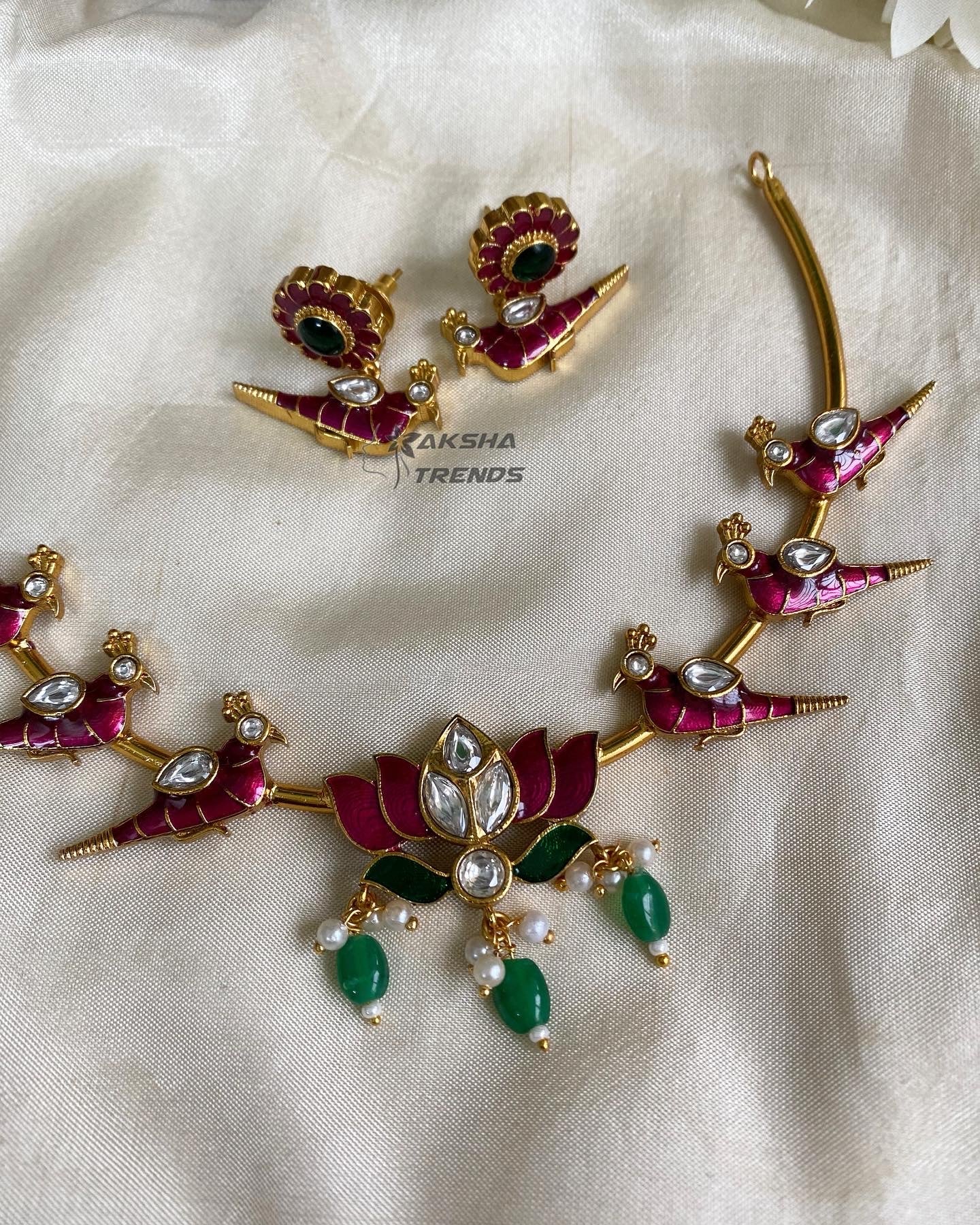 Lotus Hasli necklace Aksha Trends