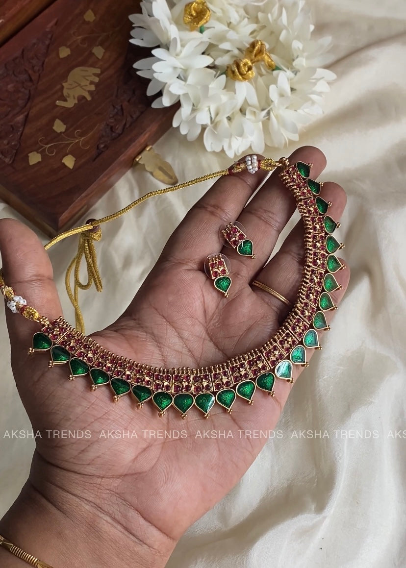Nagapadam Palakka Necklace Aksha Trends