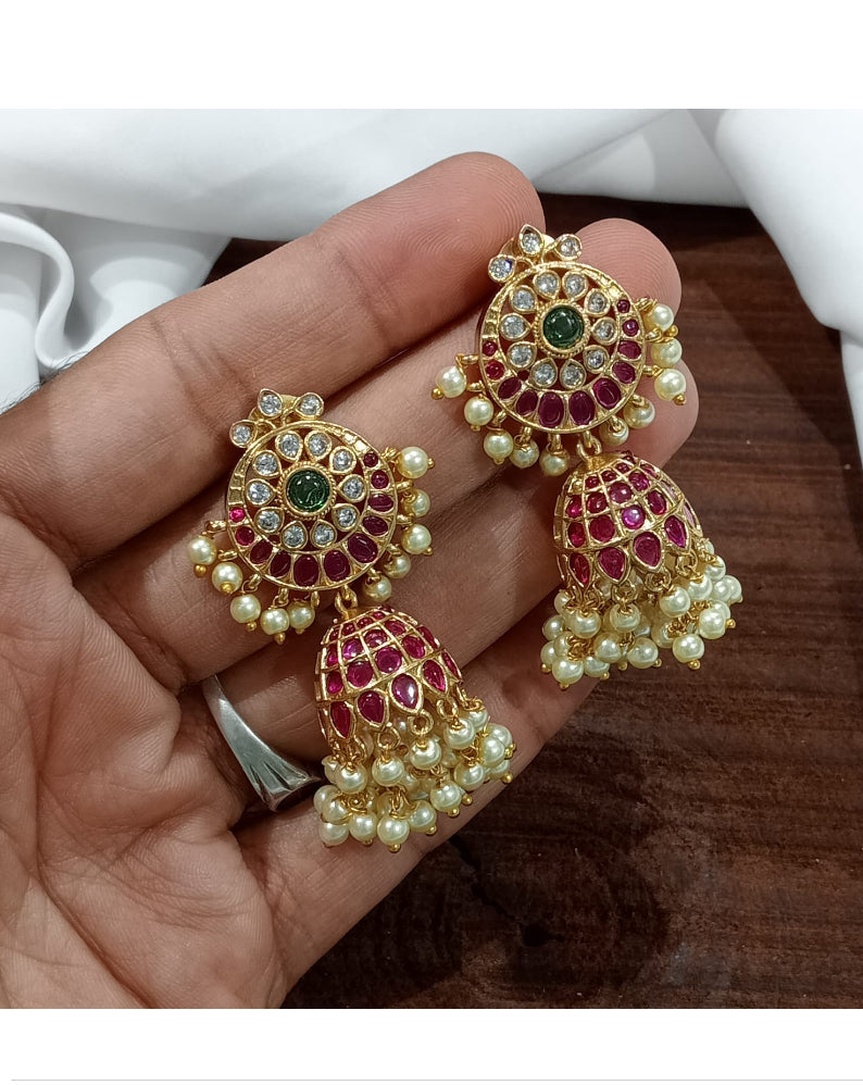 Premium kemp jhumkas Aksha Trends