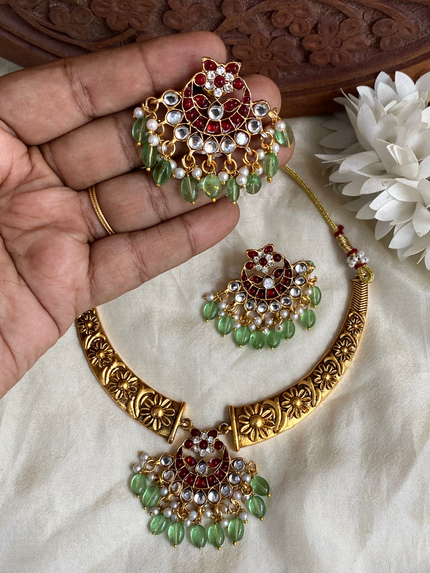 Antique kemp Necklace Aksha Trends