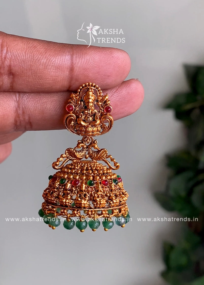 Antique Bridal Jhumka Aksha Trends