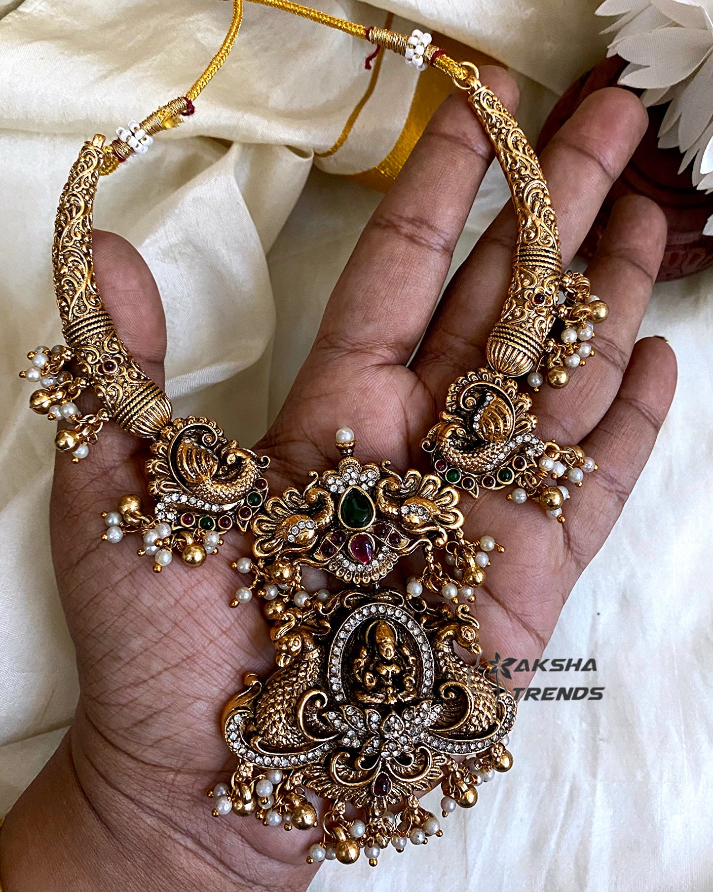 Antique bridal Nagas Necklace Aksha Trends