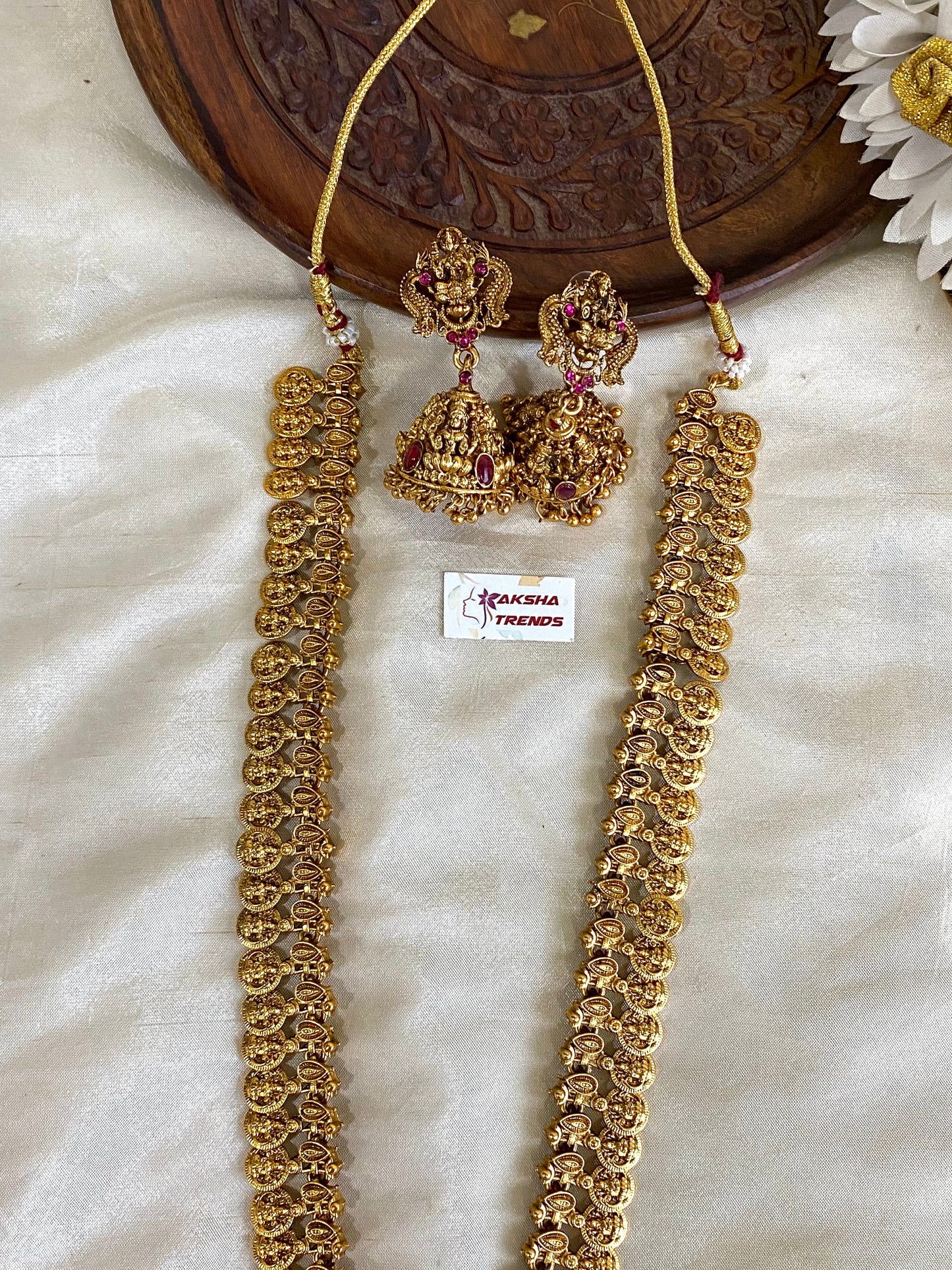 Antique lakshmi bridal haram Aksha Trends