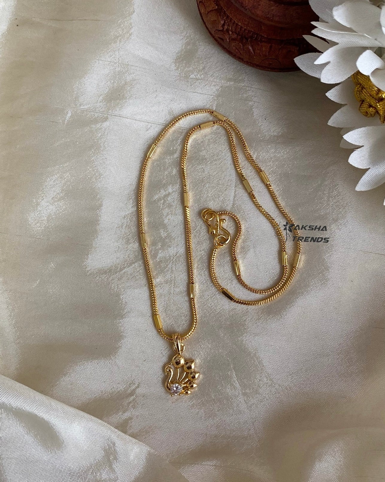 1gm Gold Pendant chain Aksha Trends